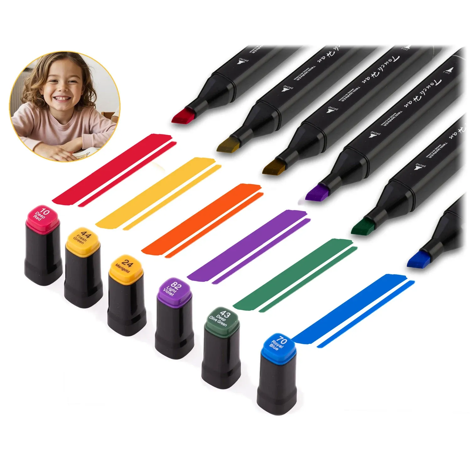 Nukido NK-915 alkoholio žymekliai su maišeliu, 262 vnt. - nuotrauka 1