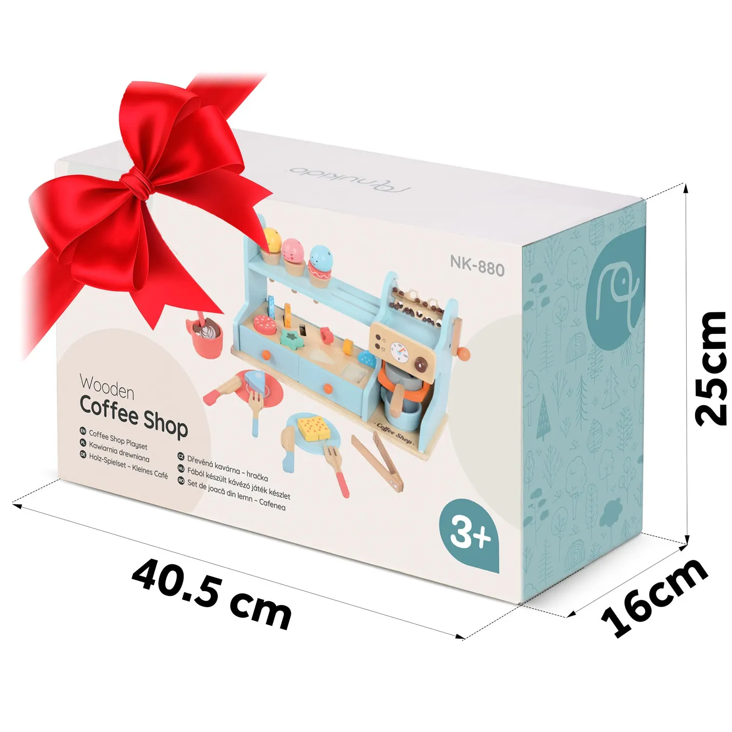 Medinis ledų kavinės žaislas vaikams Nukido NK-880 - nuotrauka 1
