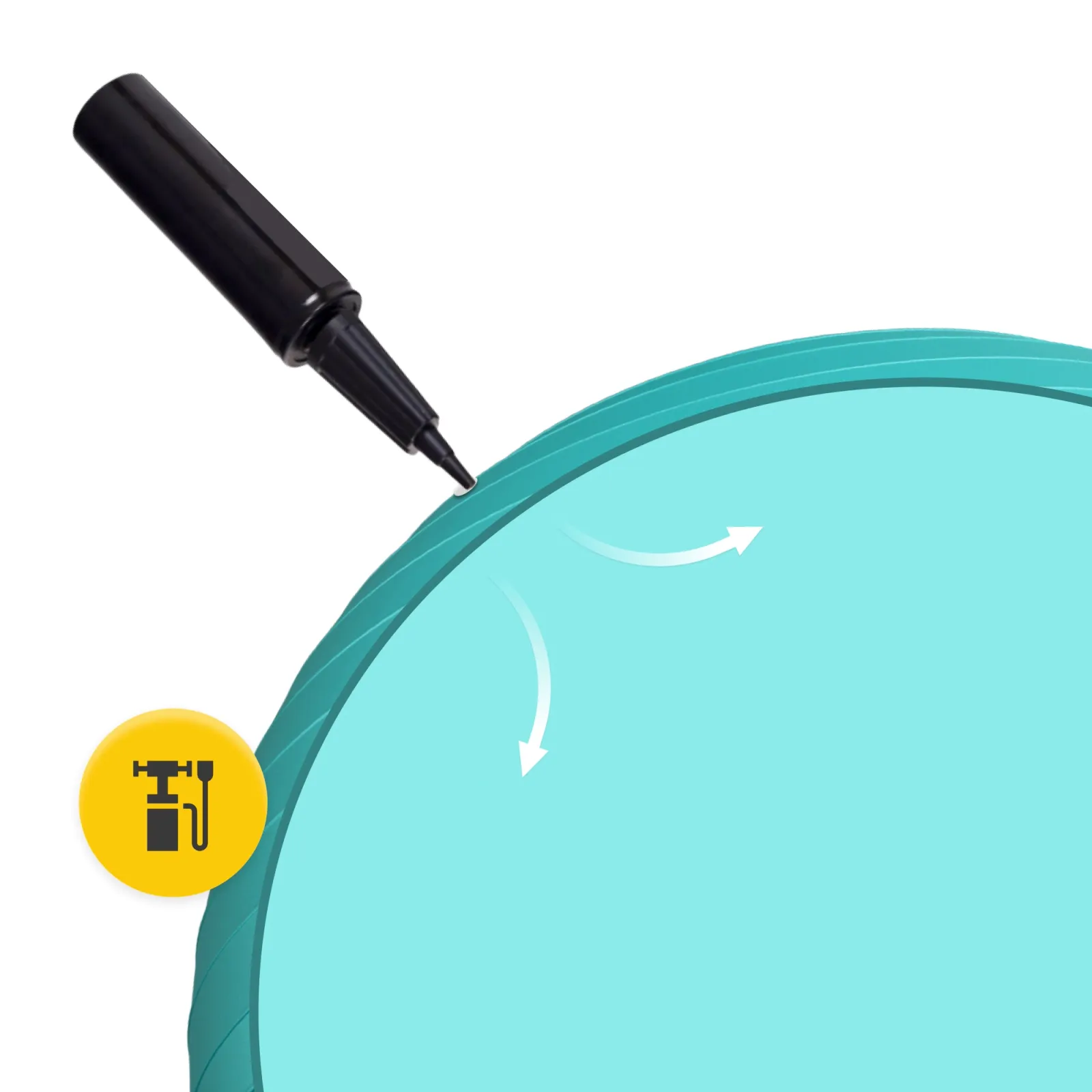 Pripučiamas gimnastikos kamuolys 65 cm