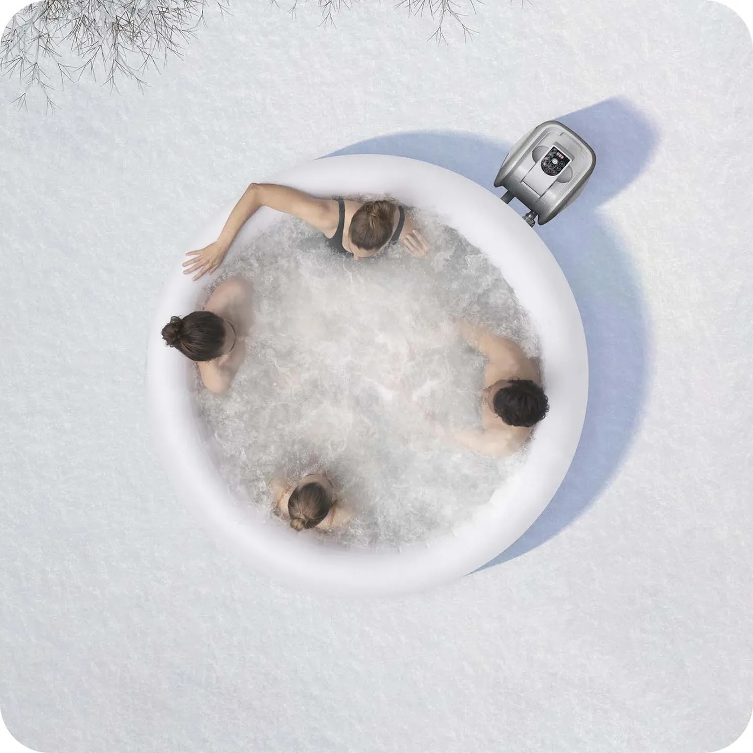 Pripučiama SPA vonia „Lay-Z Fiji“, skirta 4 asmenims, „Bestway“, 60085 - nuotrauka 1