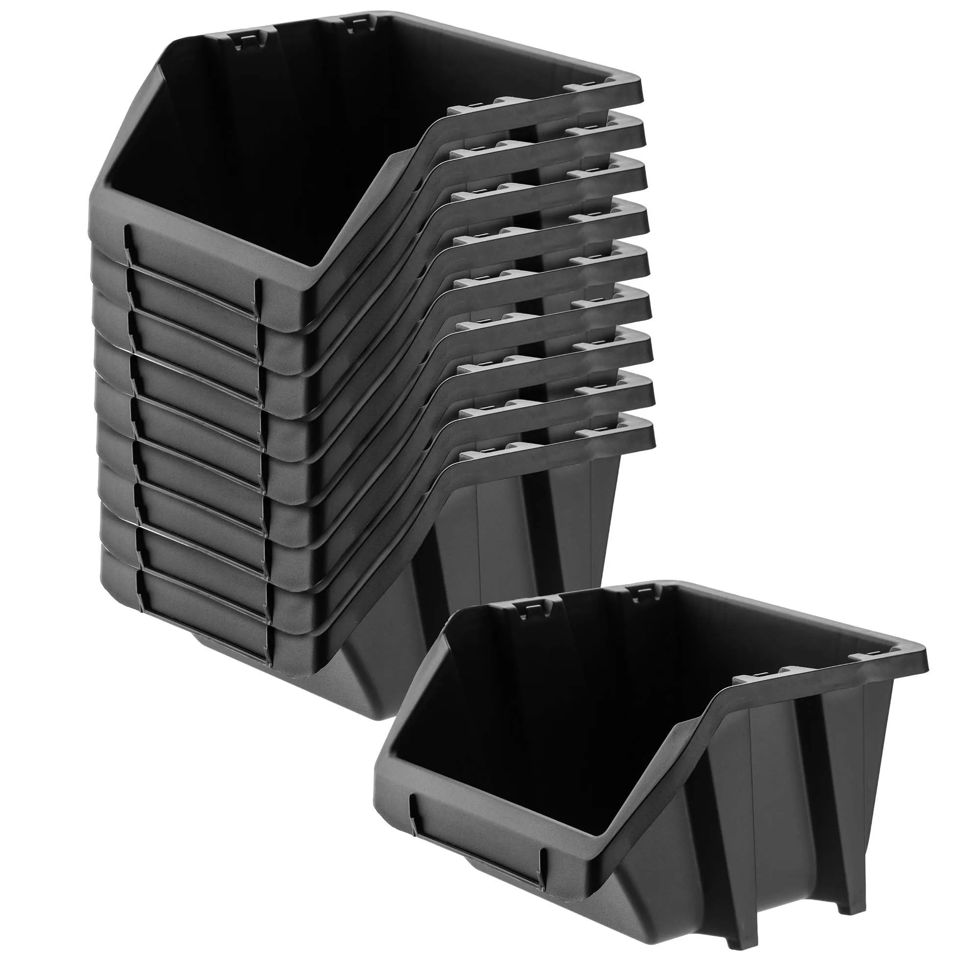 Falster dirbtuvių padėklas 12x10cm, juodas, 10 vnt.