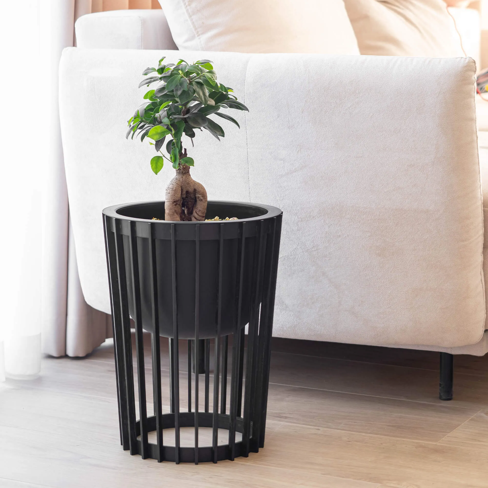 Aytre dvipusis augalų stovas 40 cm juodas + 2 įdėklai