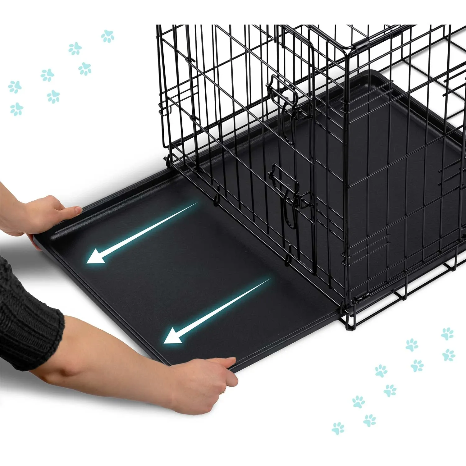 Metalinis šunų voljeras + guolis 91 x 57 x 62 cm PH-201 - nuotrauka 1