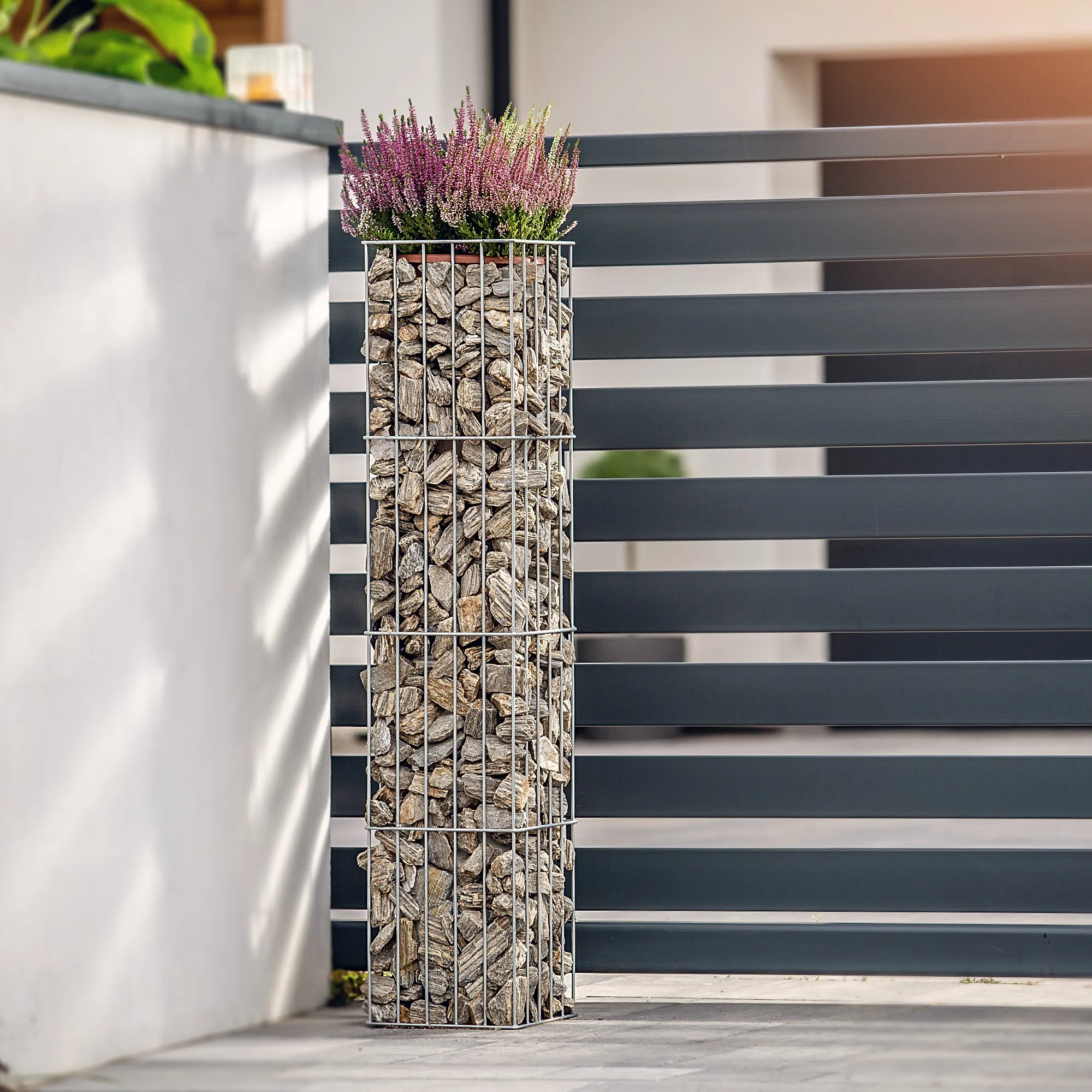 Sodo pergolės stulpas Kanny 120 x 29 cm, sidabrinis