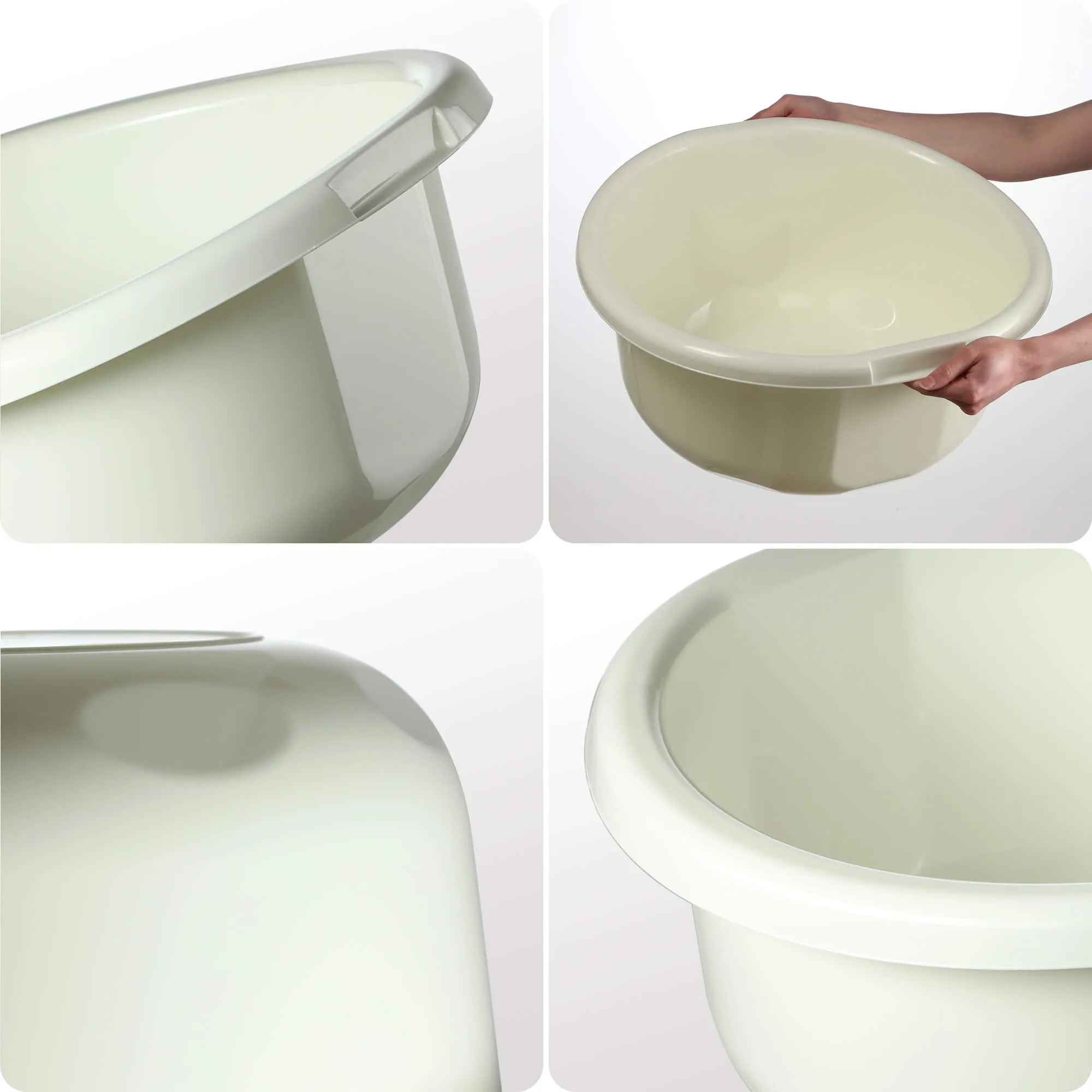 Lari vonios dubuo su rankenomis, 30 l, baltas