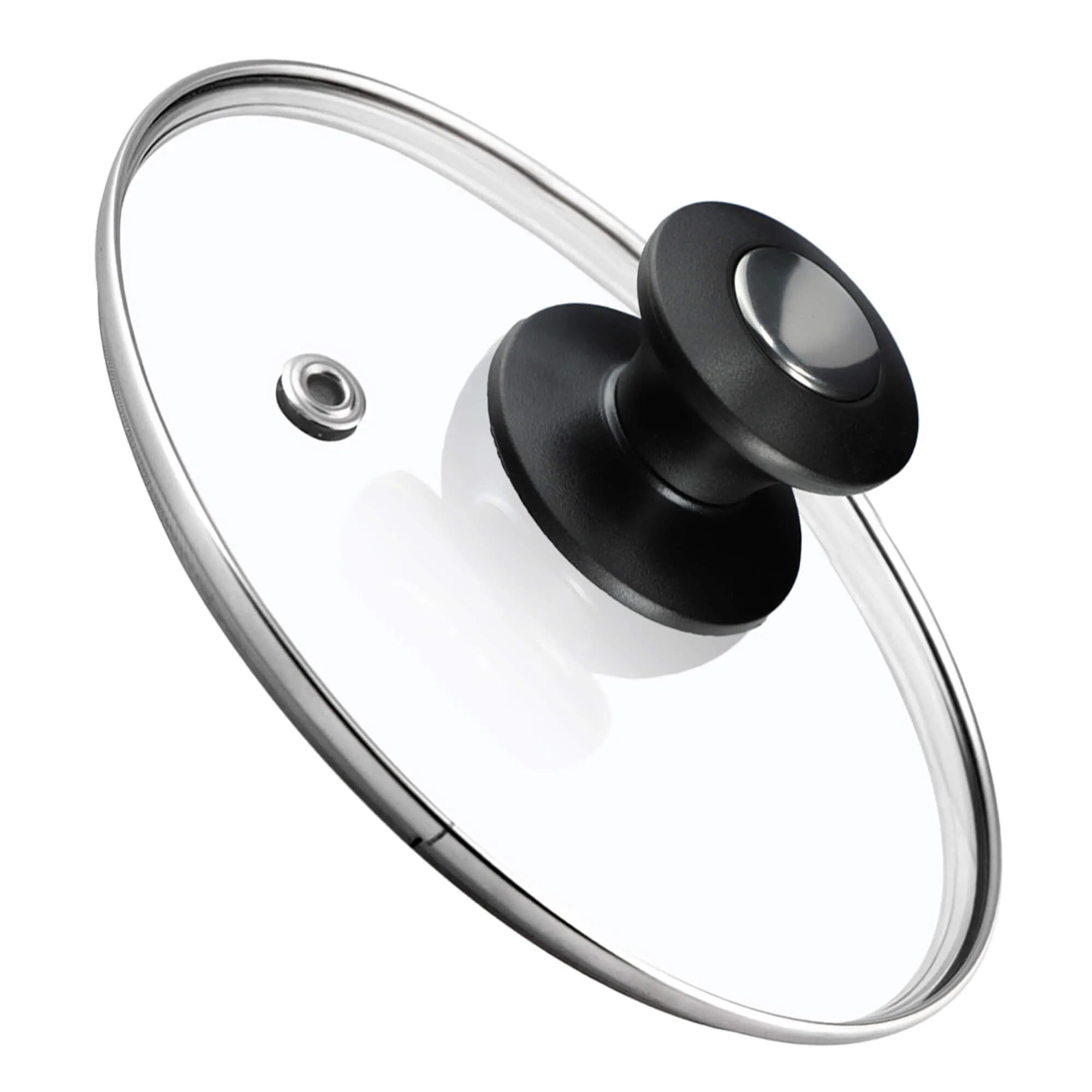 Barletta 24 cm orkaitėje atsparus dangtis su juoda rankena