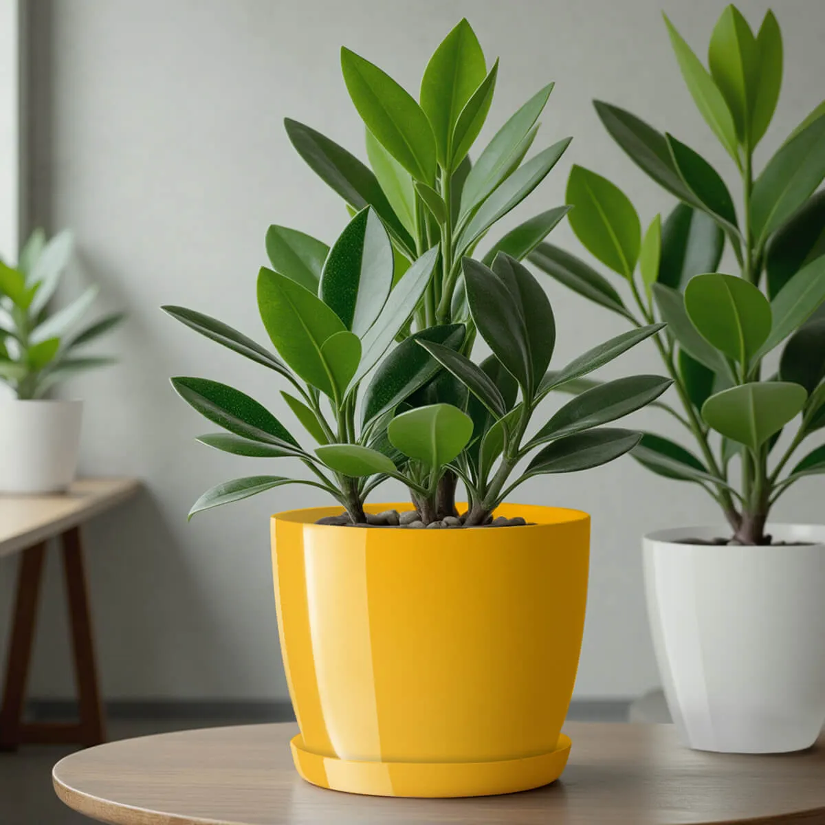 Gėlių vazonas su lėkštute 14 cm