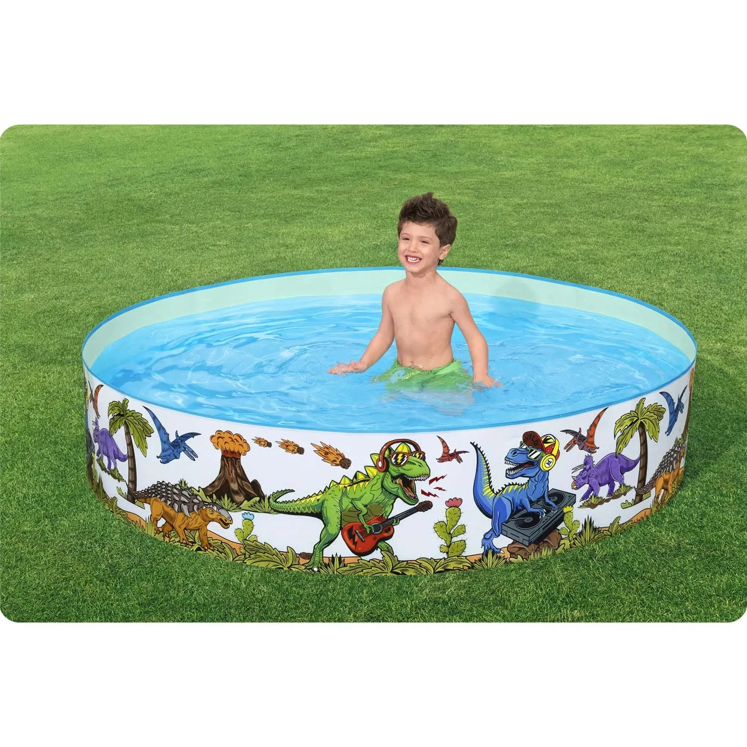 Vaikų sodo baseinas su dinozauru, 183 x 38 cm, „Bestway 55022“ - nuotrauka 1