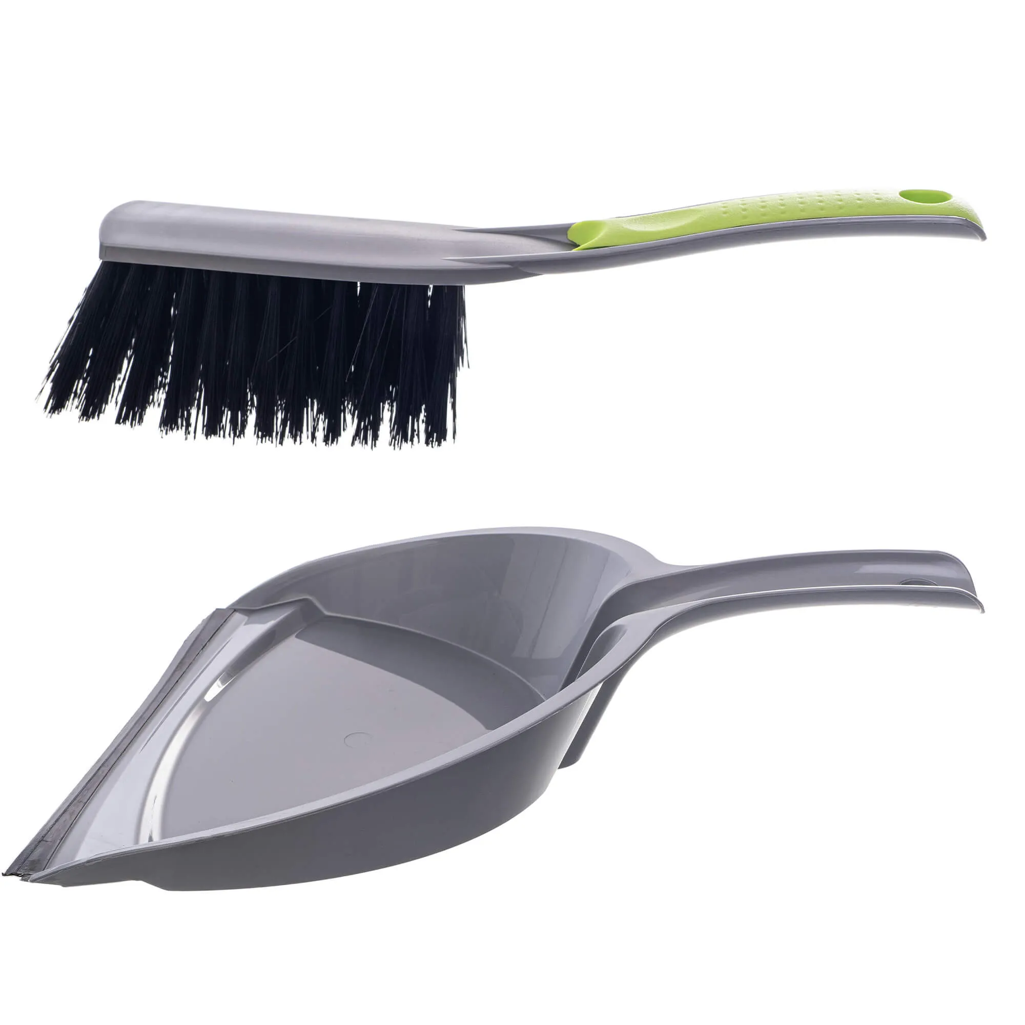 Amot 32 cm šluota ir semtuvėlis su žaliu kotu