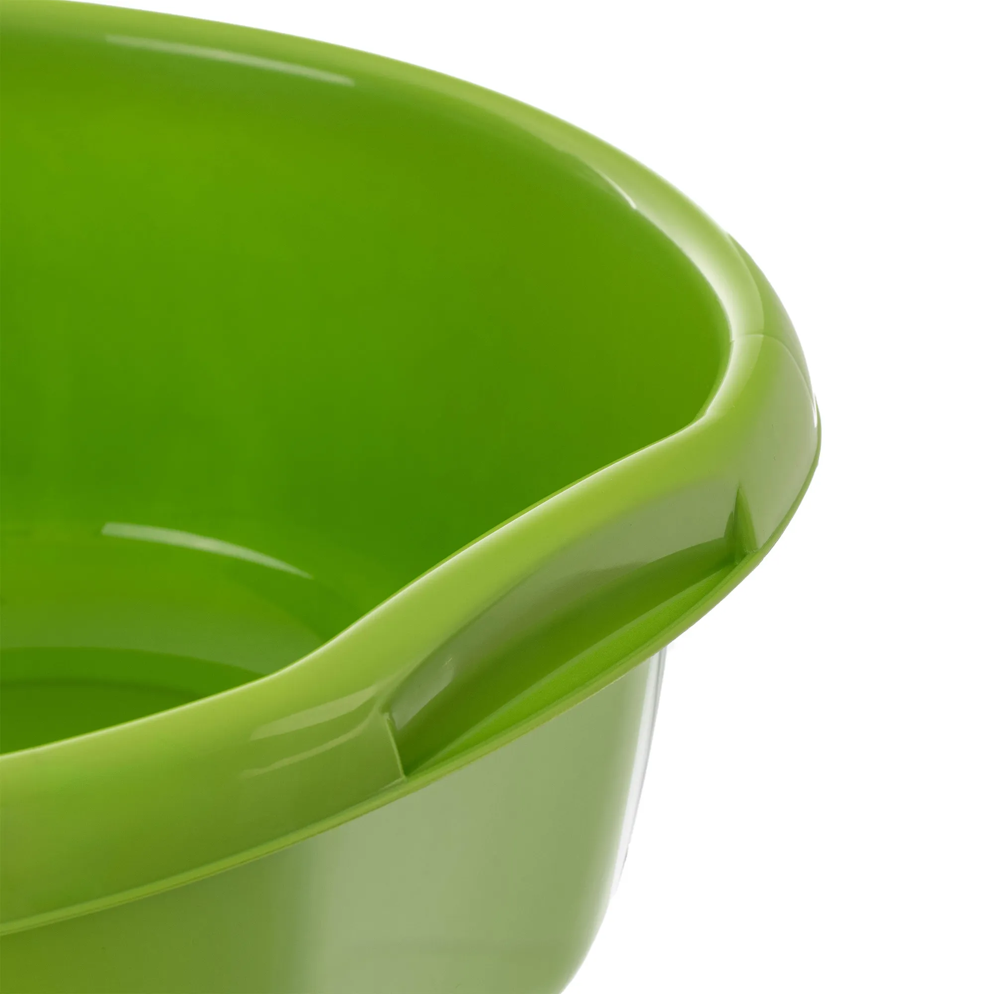 Plastikinis praustuvas su rankenomis Treix 30L žalias