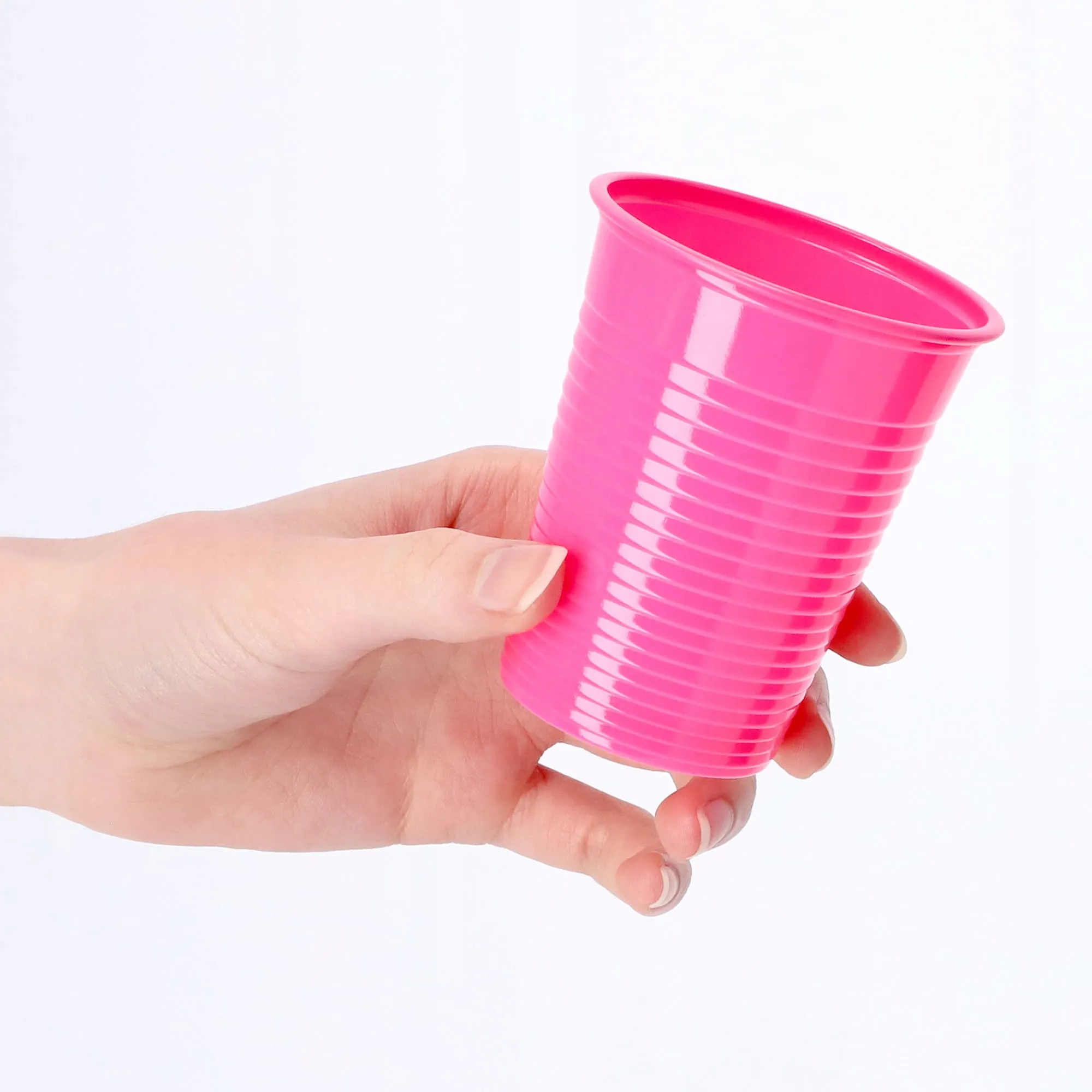 Ravi vienkartiniai puodeliai 200 ml, 6 vnt., rožiniai