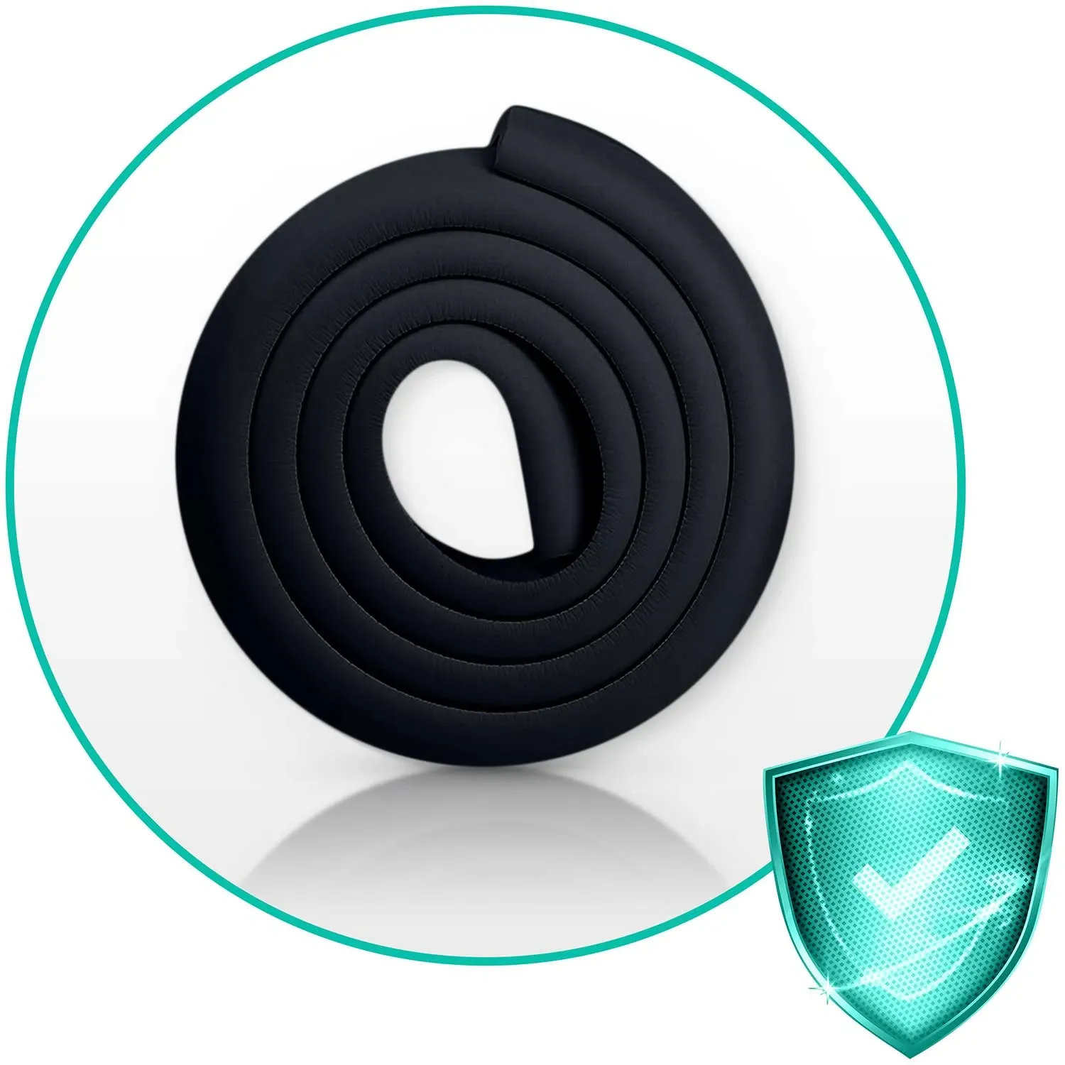 Ricokids 798701 juoda putplasčio apsauginė juosta 2 m - nuotrauka 1