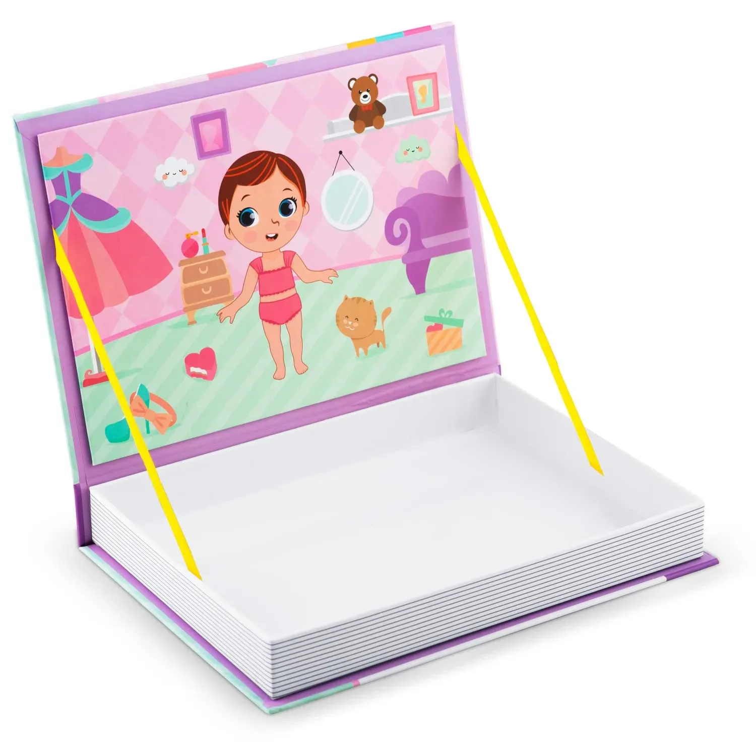 Magnetinė dėlionių knygelė mergaitėms, spinta RK-770 - nuotrauka 1