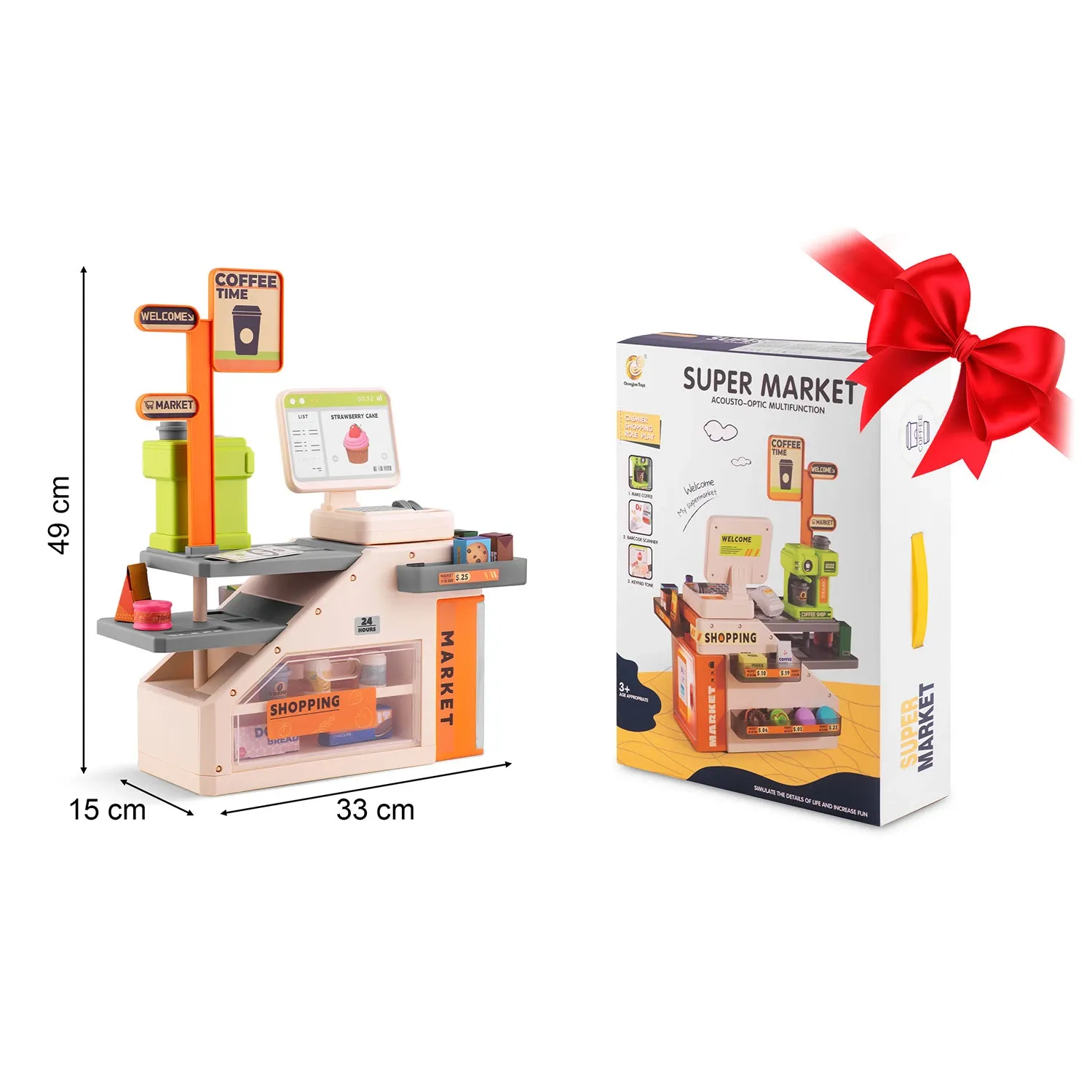 Interaktyvus žaislinis kasos aparatas RK-822 Ricokids - nuotrauka 1