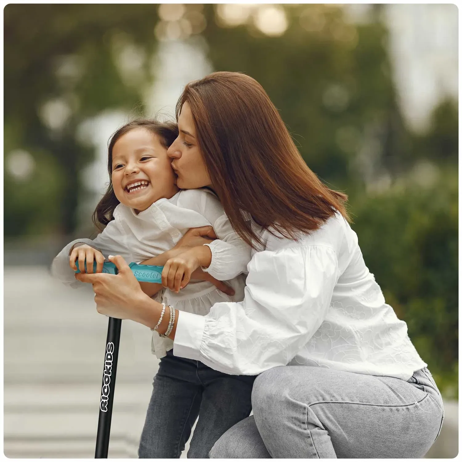 „Ricokids Loco“ triratis paspirtukas – turkio spalvos rožinis - nuotrauka 1