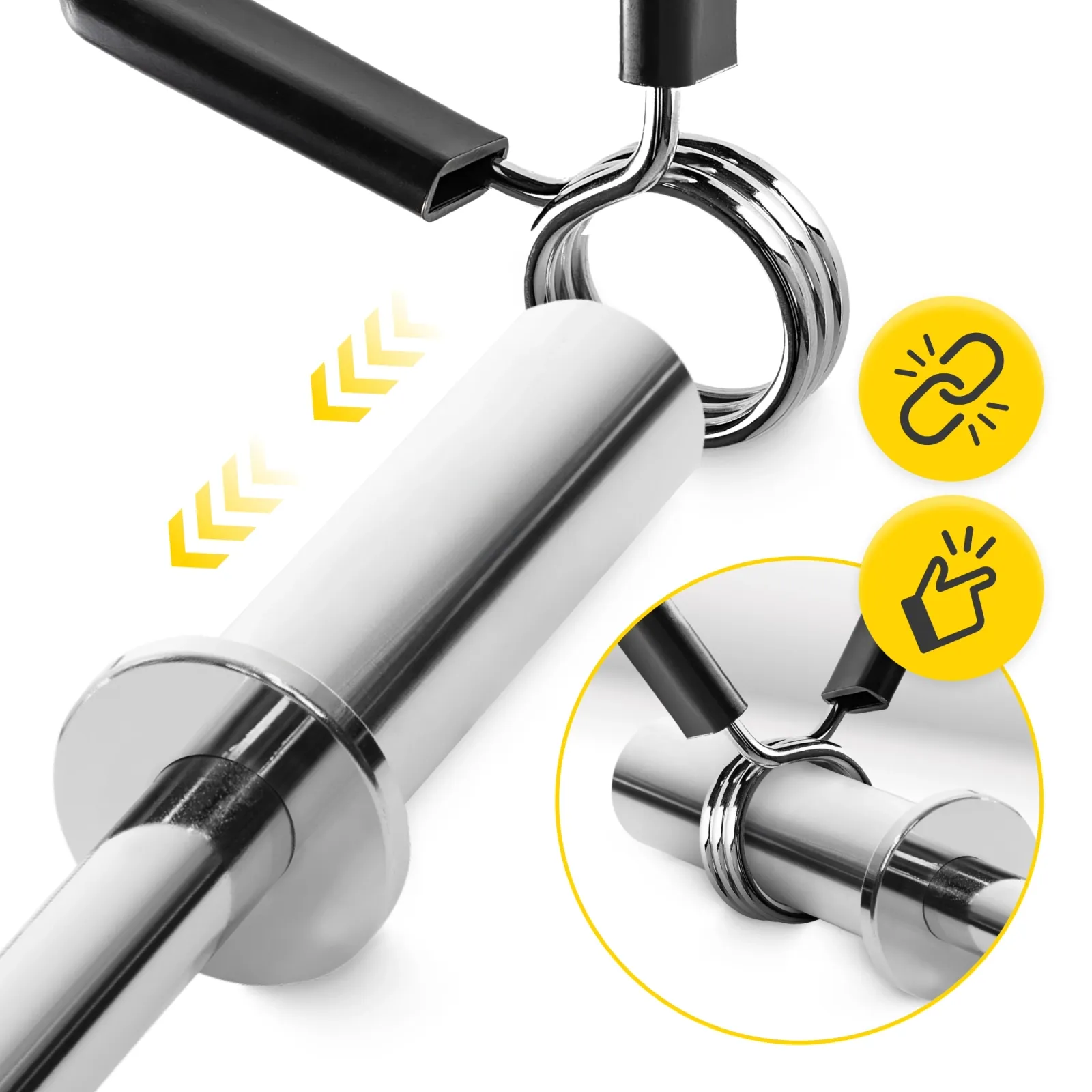 Spyruokliniai spaustukai 25 mm kakleliams