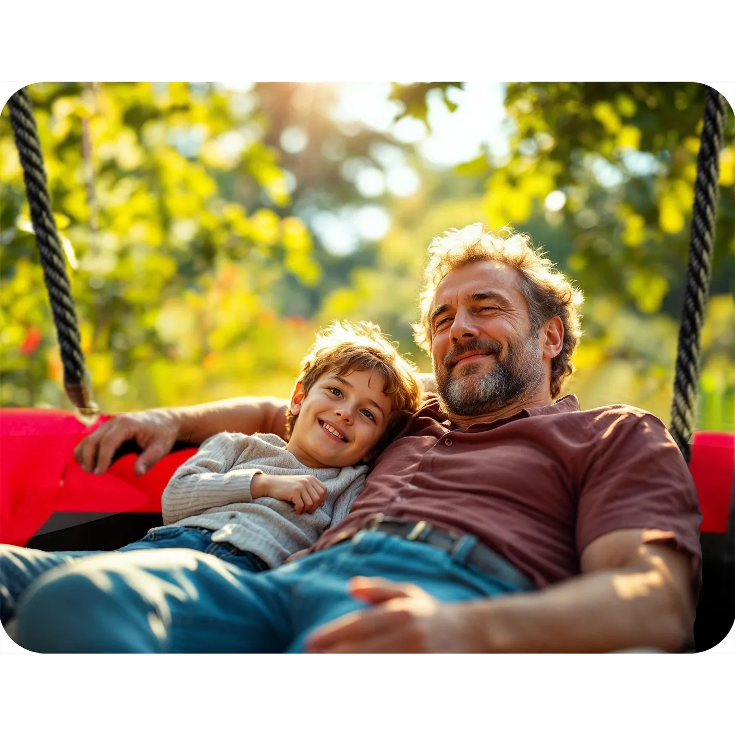 „Neo-Sport Swingo“ stačiakampės „Crown Nest“ sūpynės, 110 x 70 cm - nuotrauka 1