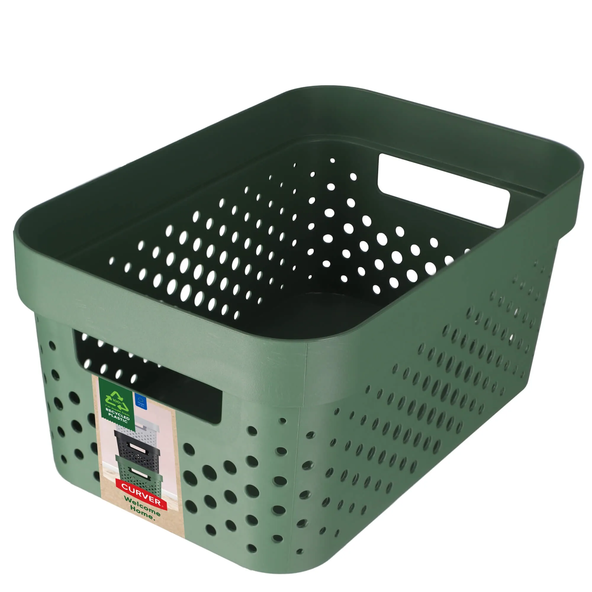 Infinity Eko Curver 4,5 l plastikinis indas, žalias