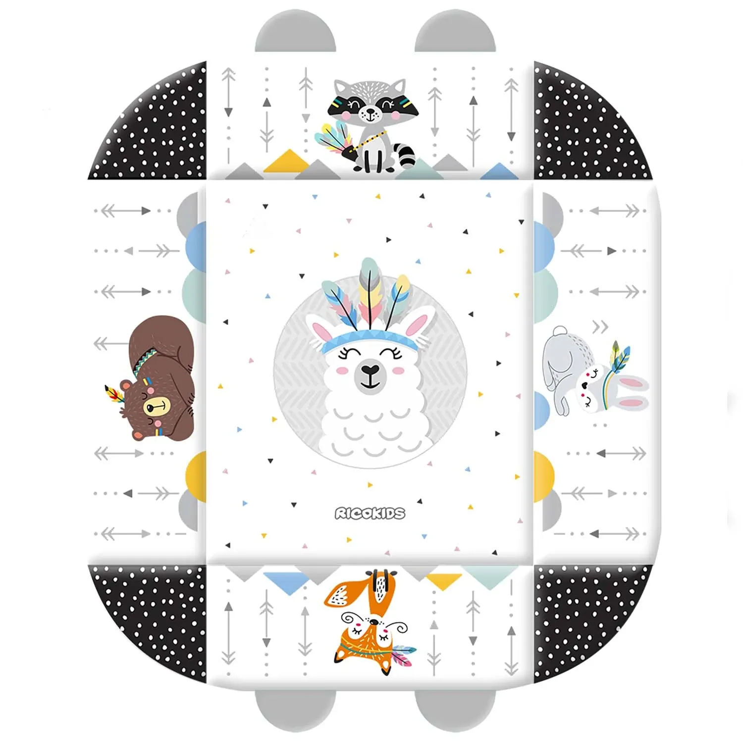 Interaktyvus edukacinis kilimėlis 110 x 100 cm Boho Ricokids - nuotrauka 1