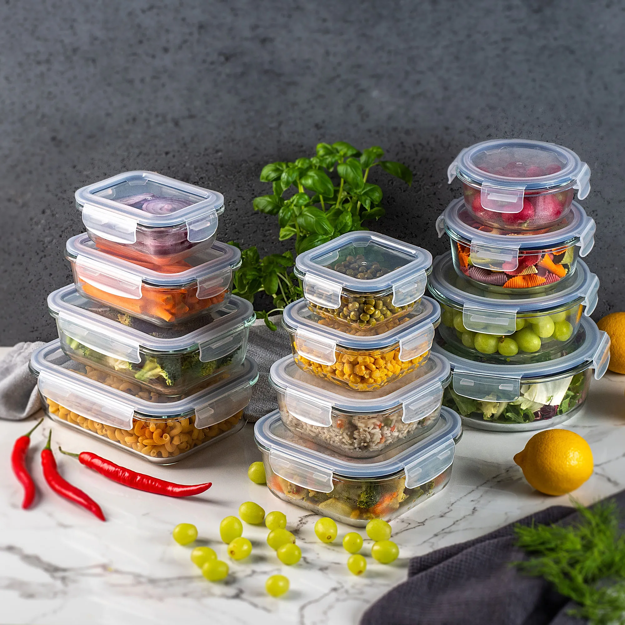 12 Athie konteinerių rinkinys