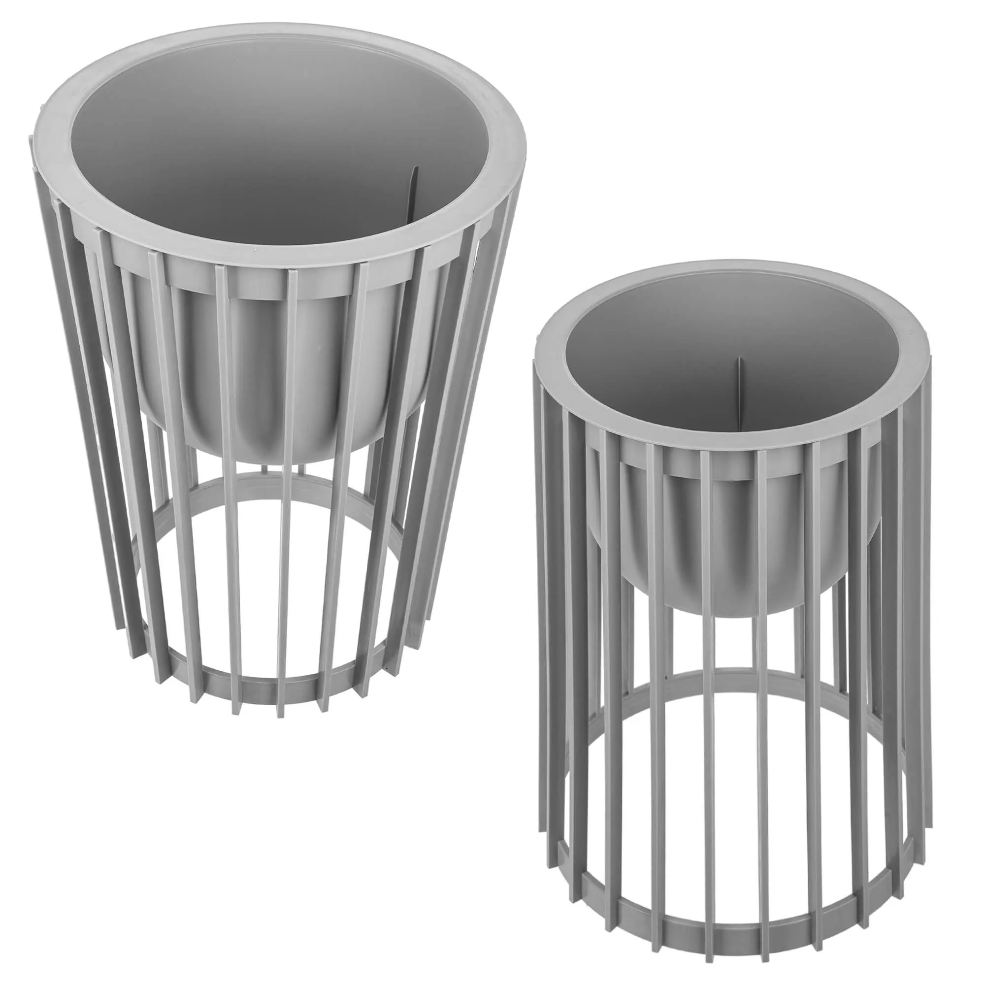 Aytre dvipusis augalų stovas 40 cm platinos spalvos + 2 įdėklai