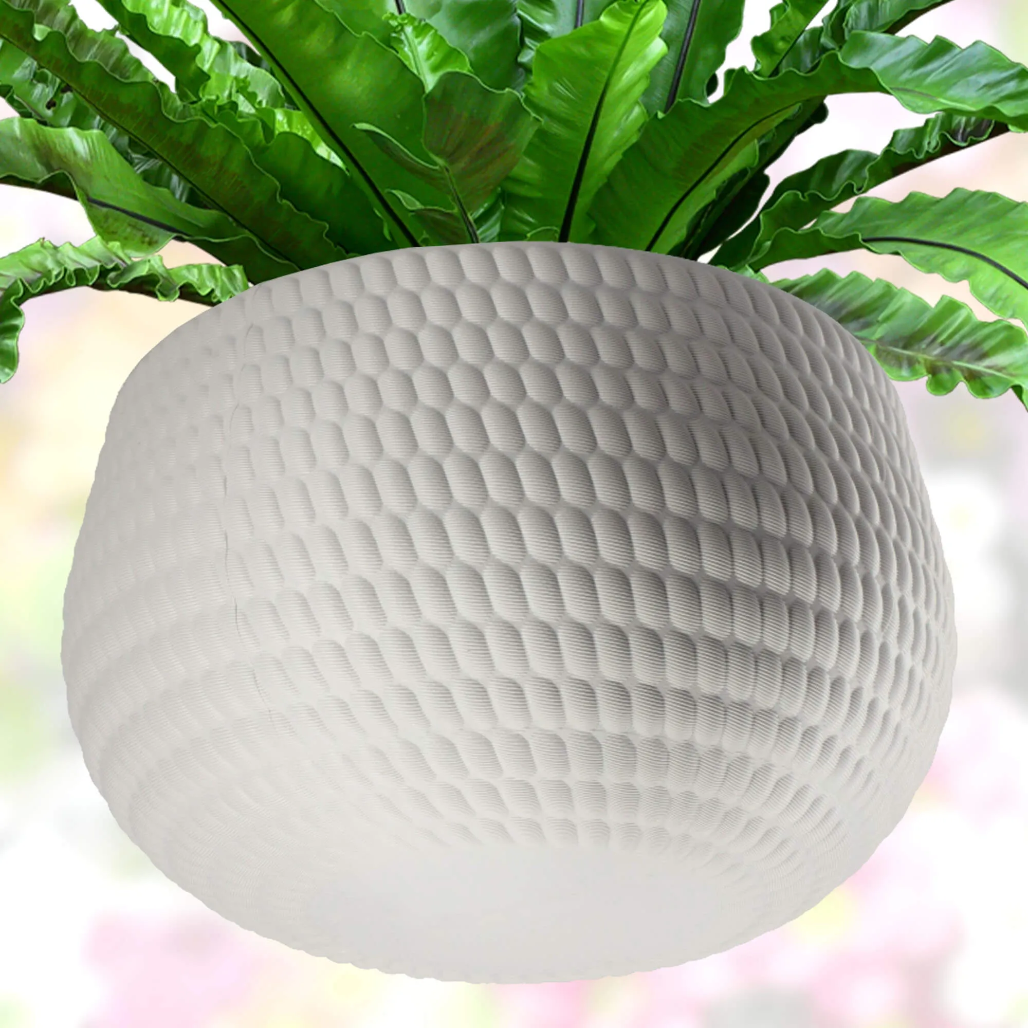 Pakabinamas rutulinis vazonas su įdėklu Serro 29 cm