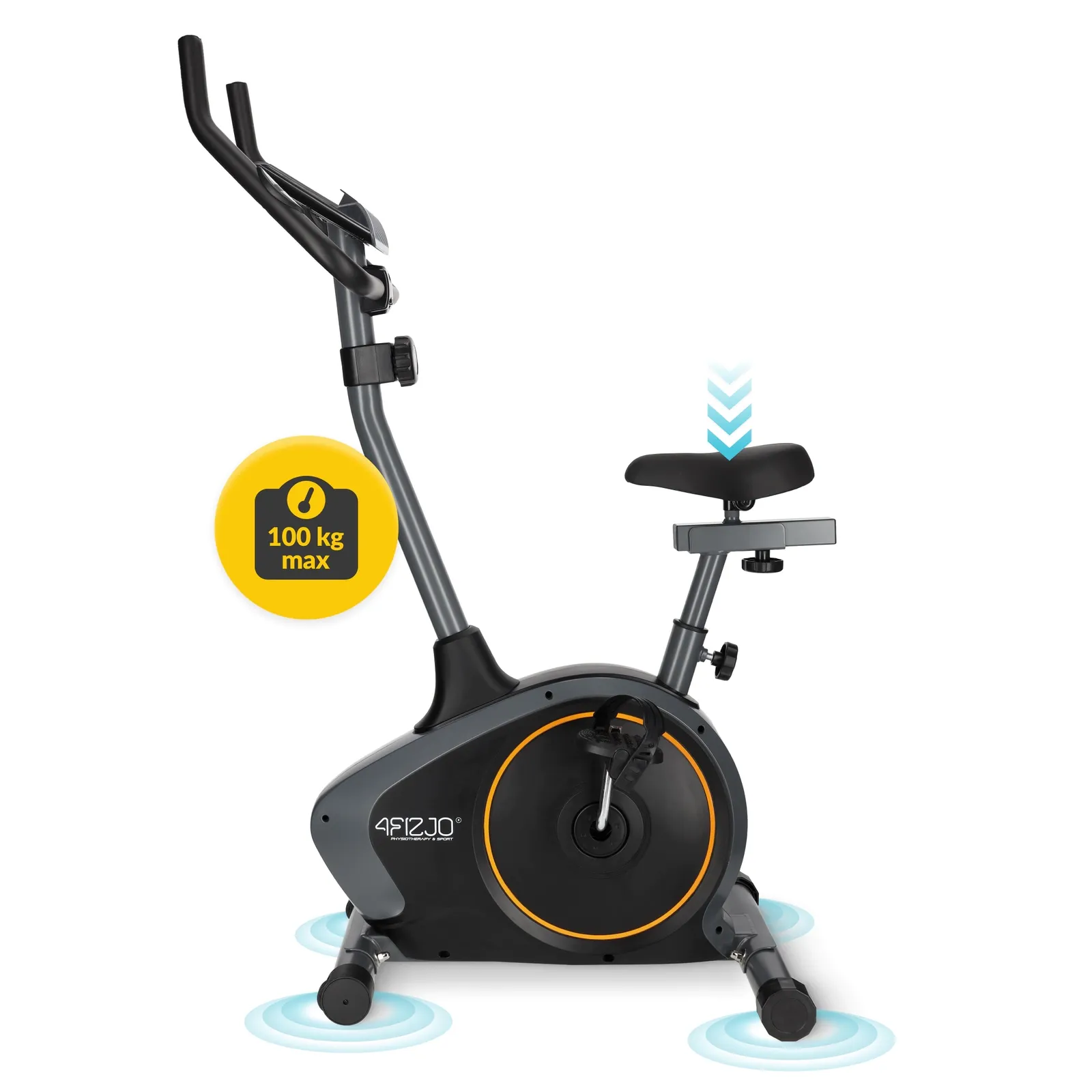 EVO+ oranžinis magnetinis treniruoklis dviračiui