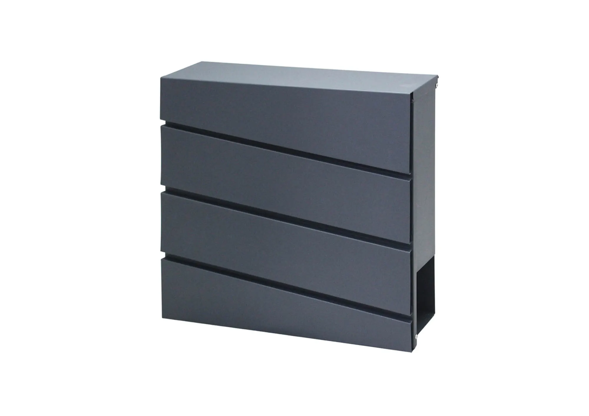 Pašto dėžutė 37x37x10cm antracito spalvos 4992 - nuotrauka 1