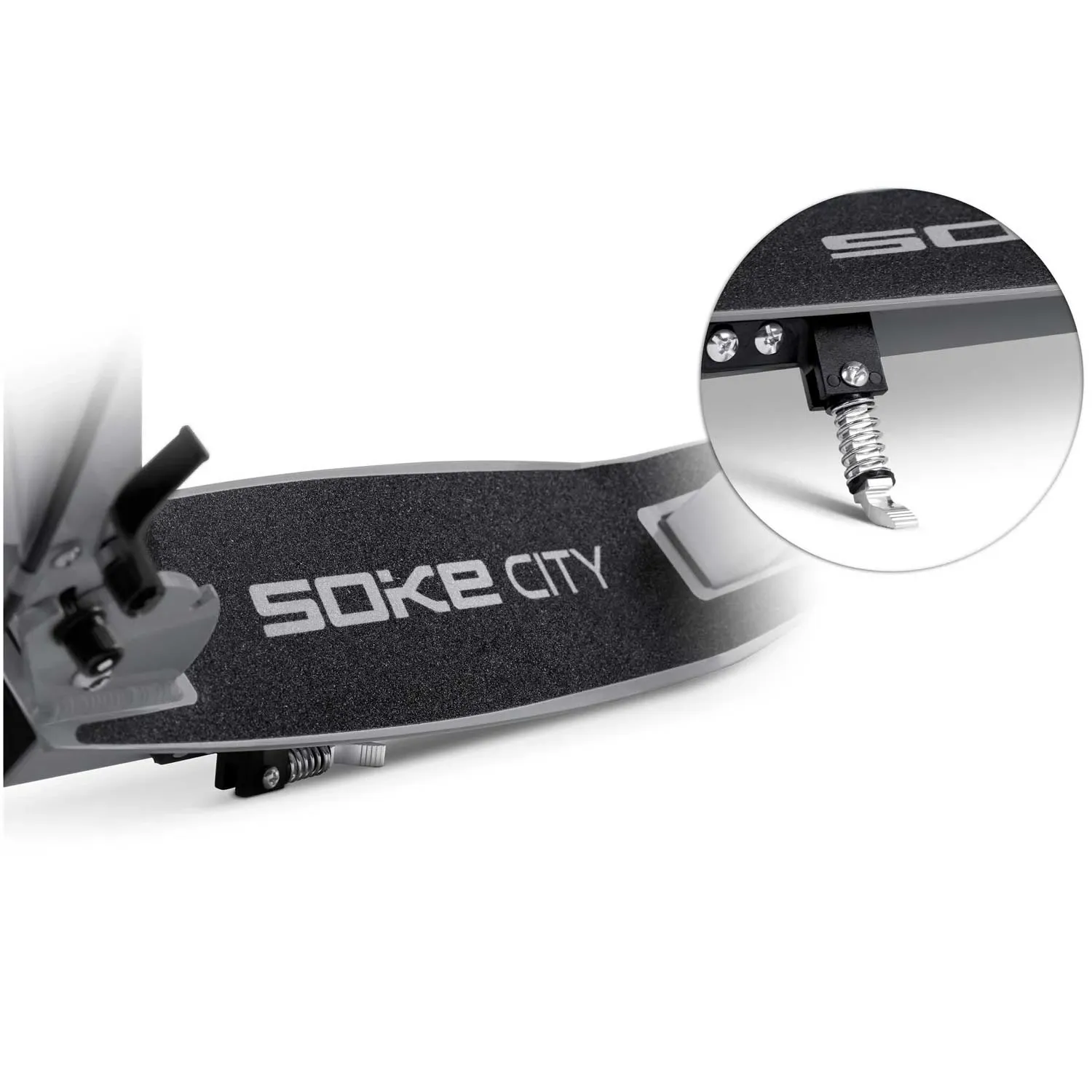 Soke City pilkas paspirtukas - nuotrauka 1