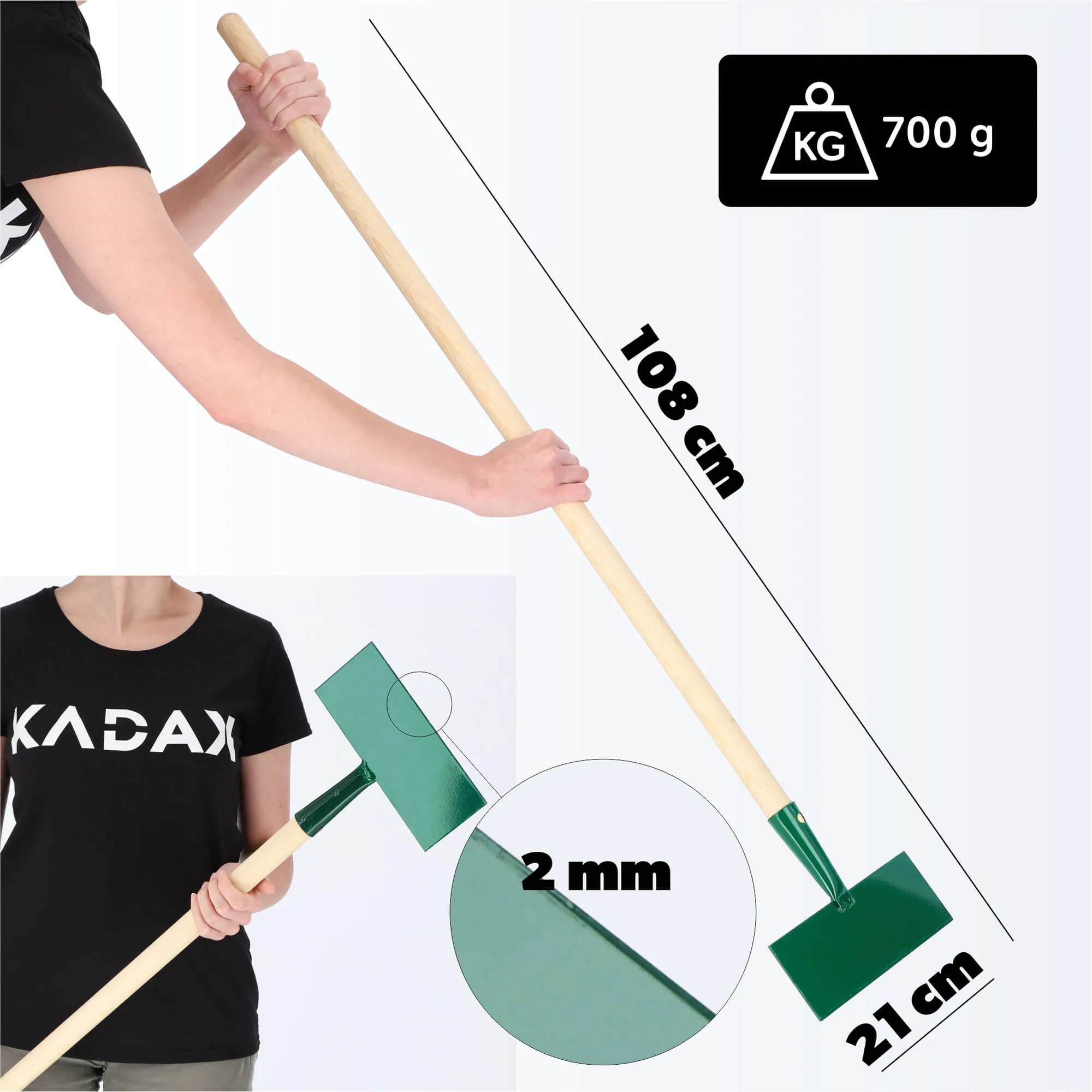 Arsuk ledlaužis 108 cm, žalias