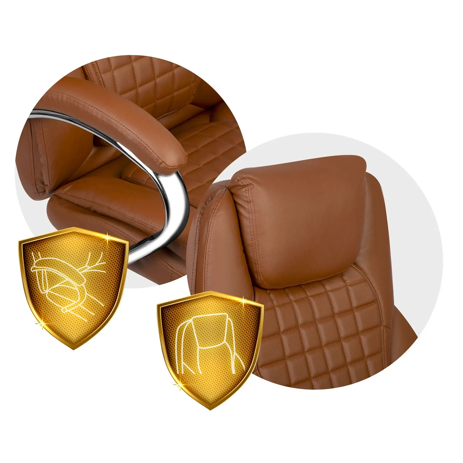 Biuro kėdė Sofotel Batory - ruda - 240803 - nuotrauka 1