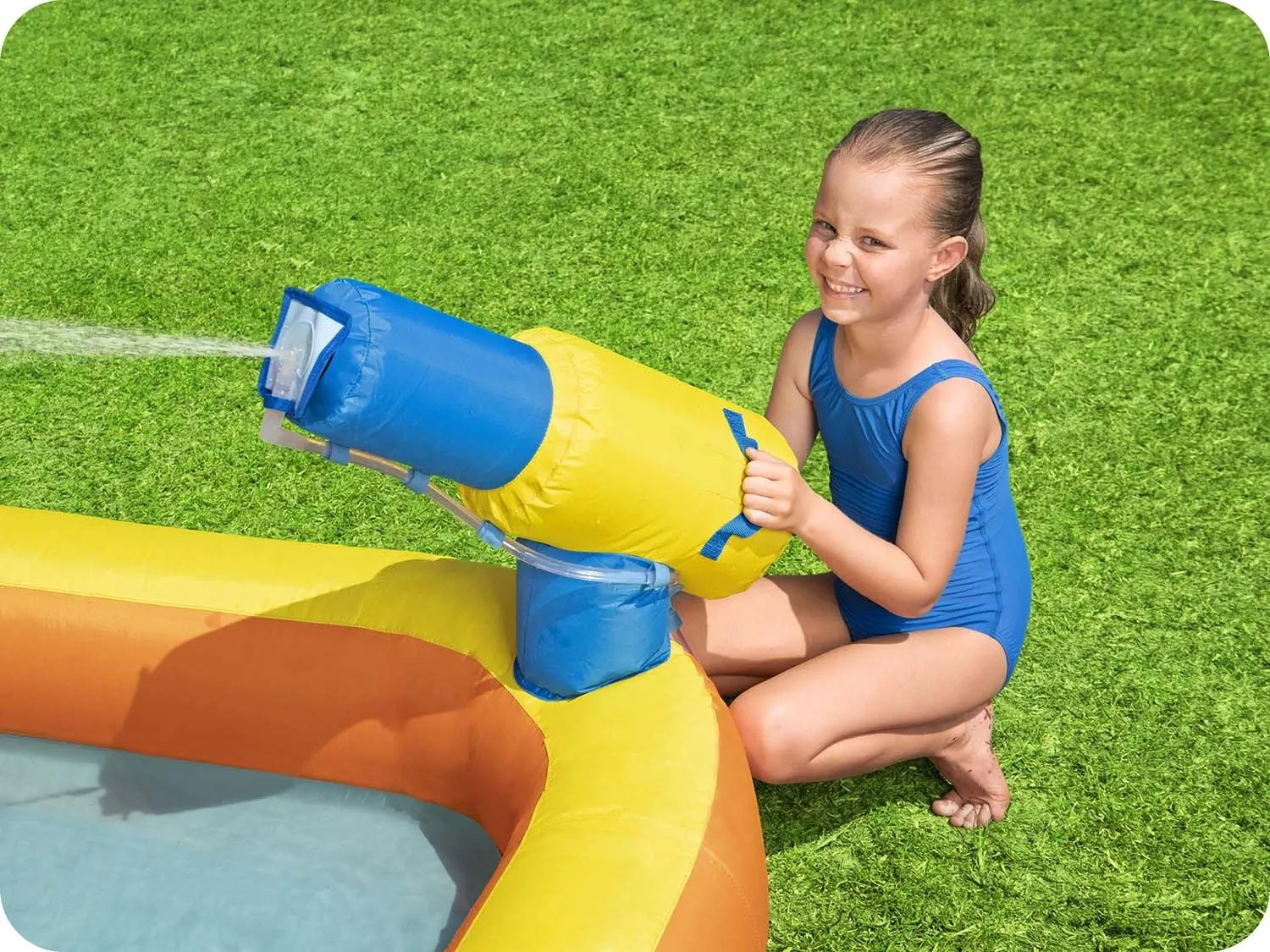 Pripučiama žaidimų aikštelė „Mega Park“, 551 x 502 x 265 cm, „Bestway 53377“. - nuotrauka 1