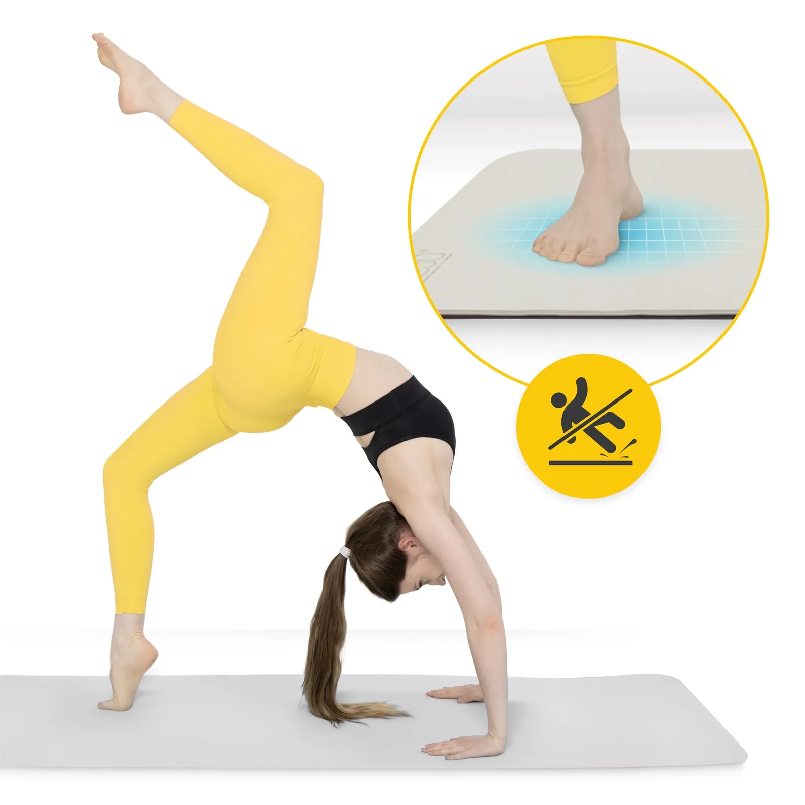 TPE neslystantis mankštos ir jogos kilimėlis