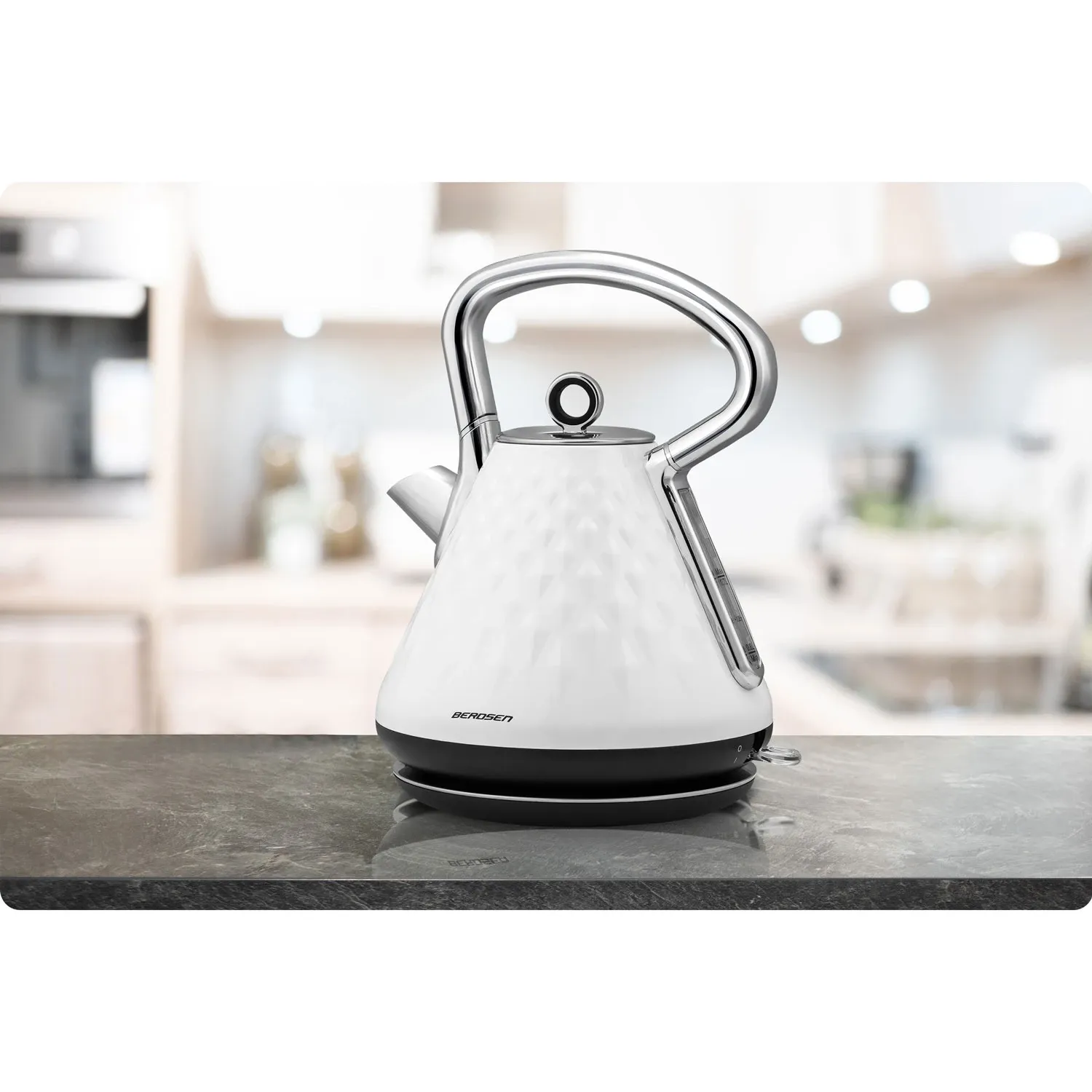 Berdsen BD-700 1,7 l elektrinis virdulys, baltas - nuotrauka 1