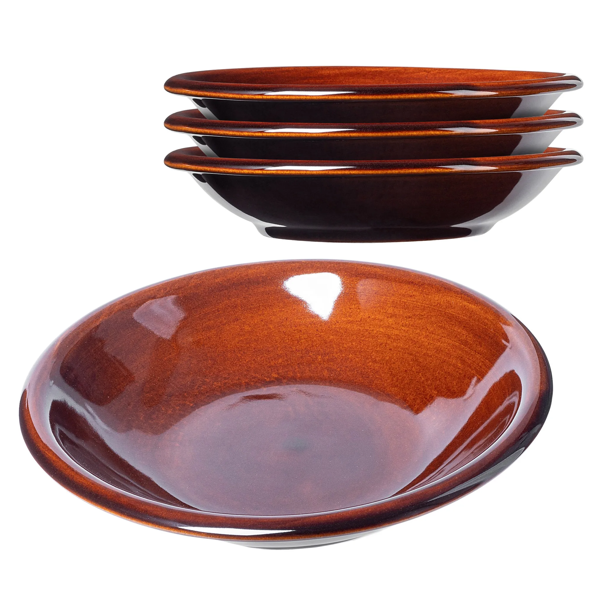 Olympia gilios akmens masės lėkštės 23 cm, 4 vnt.