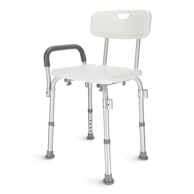 Dušo kėdė su atlošu ir porankiais