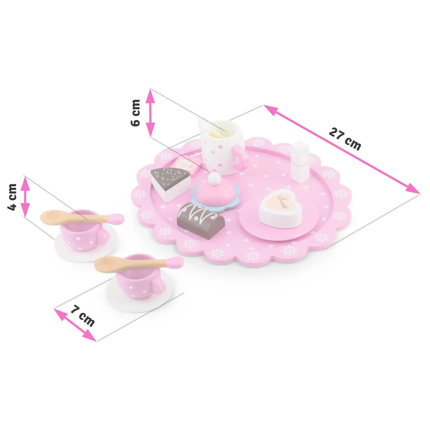 Medinis žaislinis arbatos rinkinys RK-869 Ricokids - nuotrauka 1