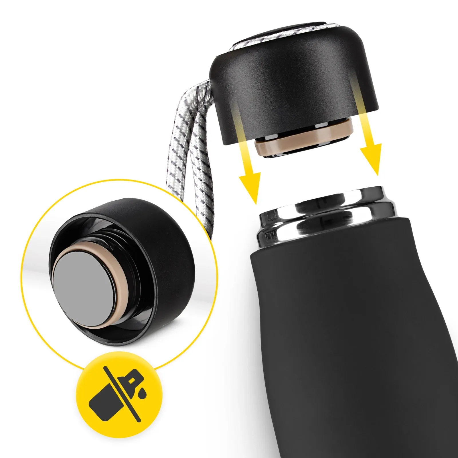 Terminis butelis su dirželiu 540 ml