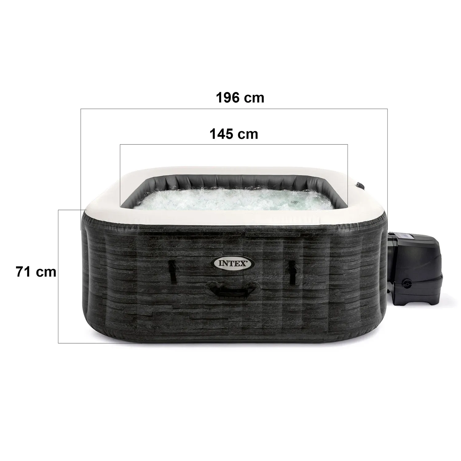 Pripučiama SPA su hidromasažu 6 asmenims INTEX 28452 Hydromassage 28452NP LED TAIKYMAS - nuotrauka 1