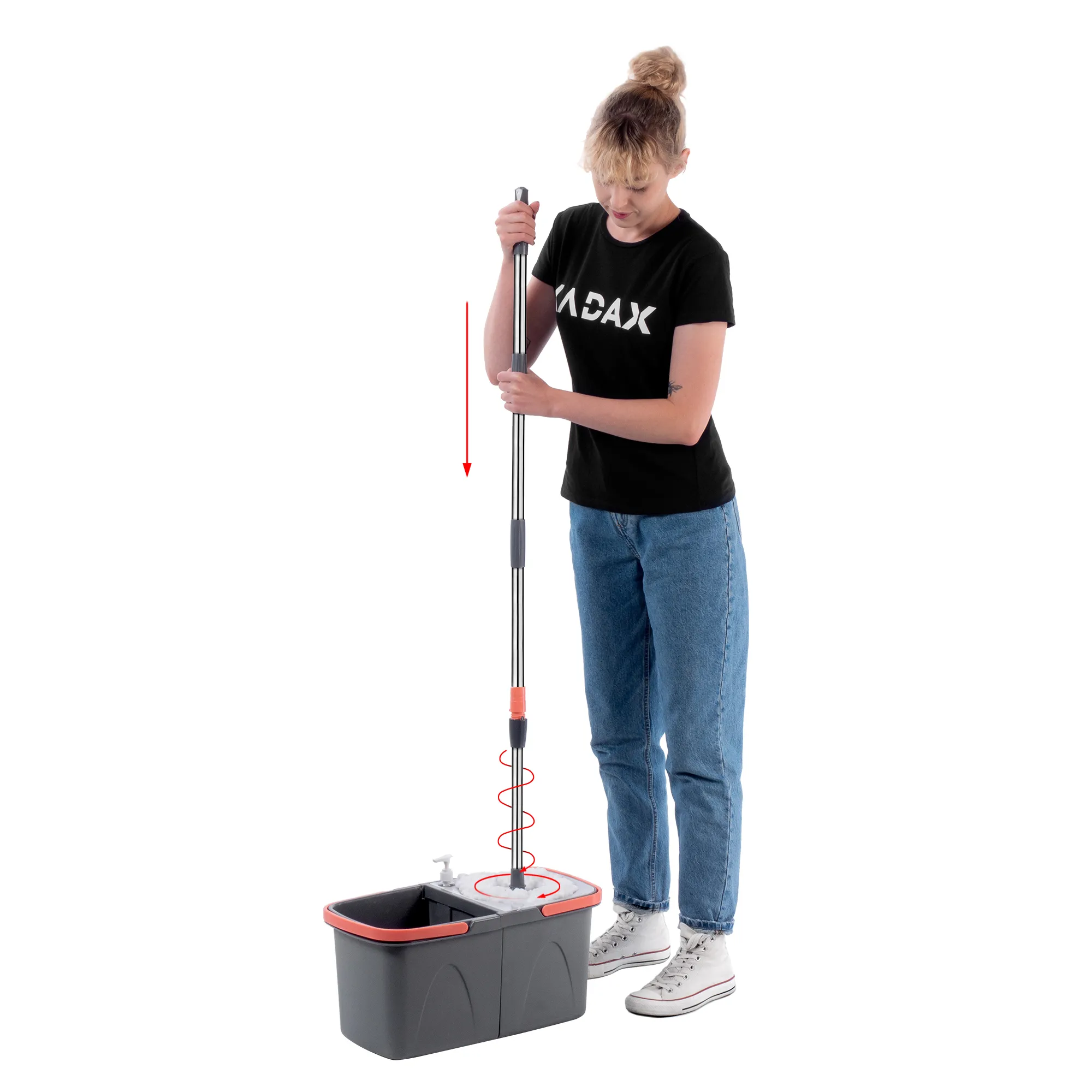 Hoje 132 cm rotacinė grindų šluostė