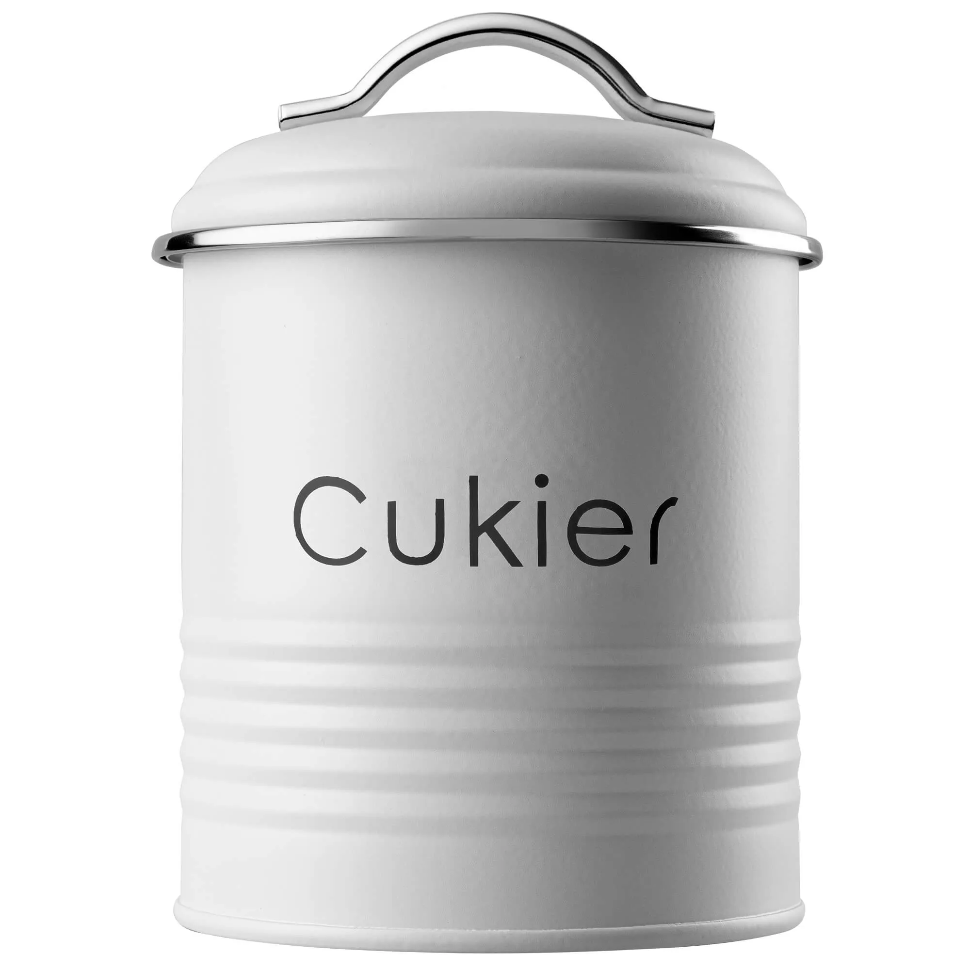 Apvalus cukraus indelis, baltas