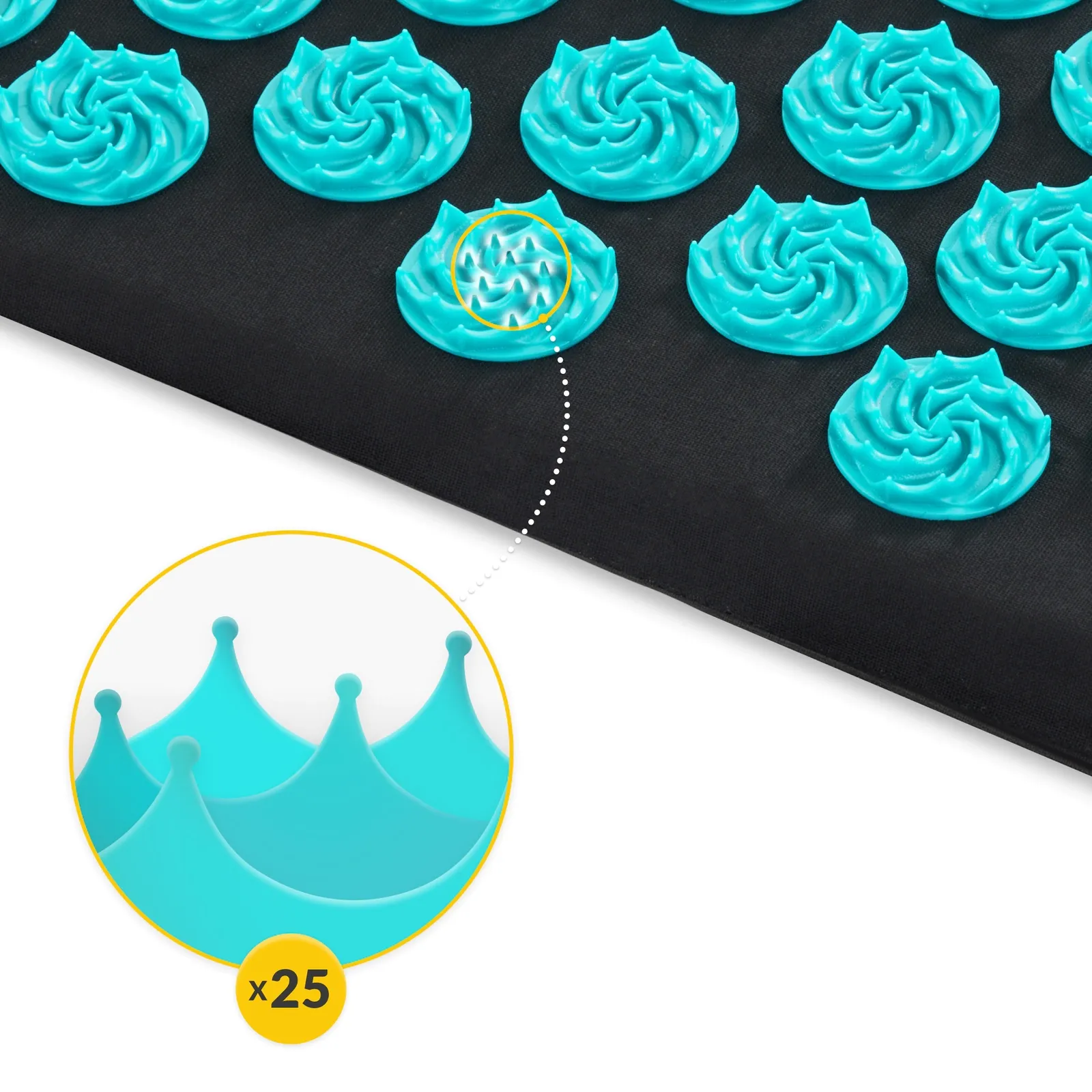 EKO akupresūros kilimėlis su pagalve