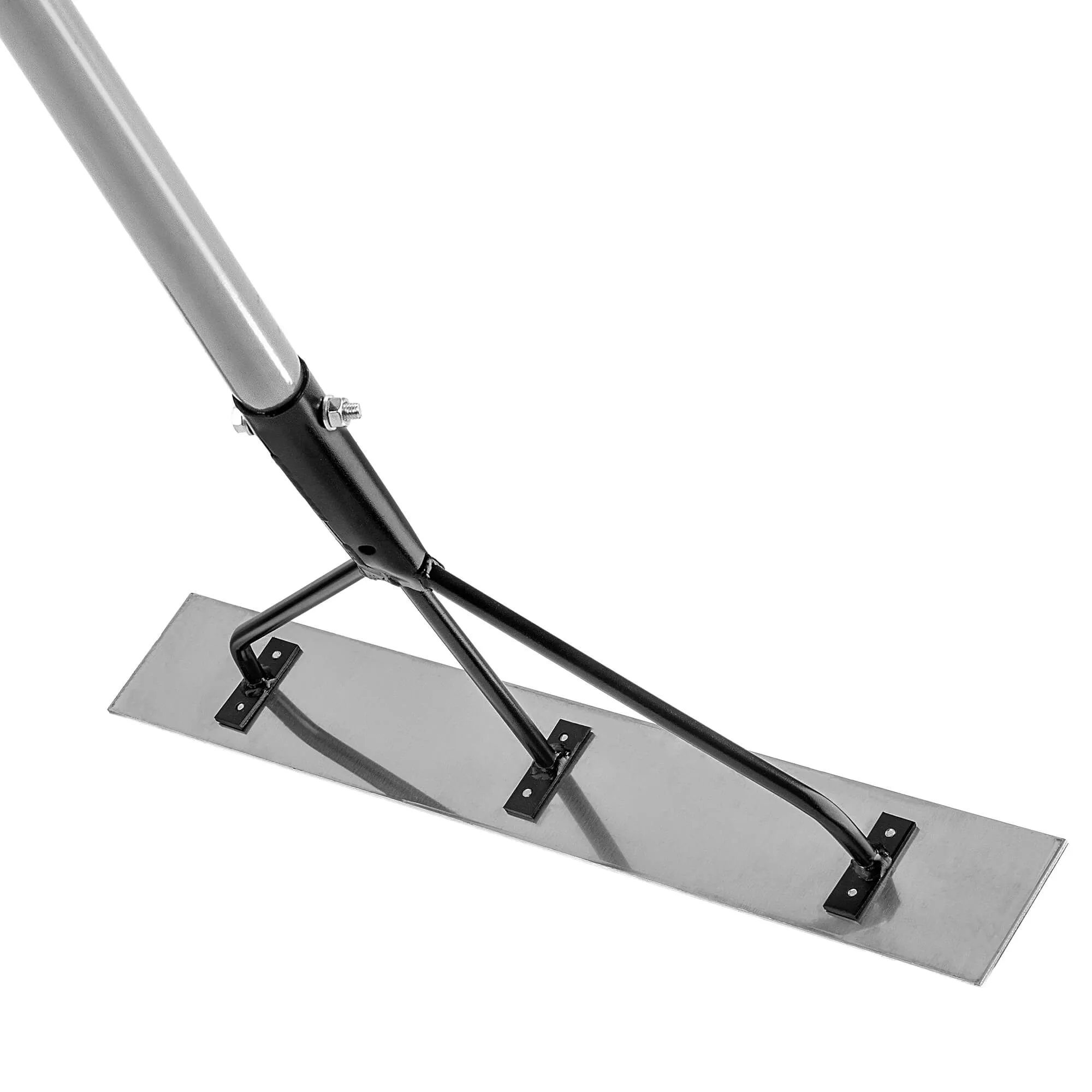 Berga aliuminio betono grandiklis su metaline rankena