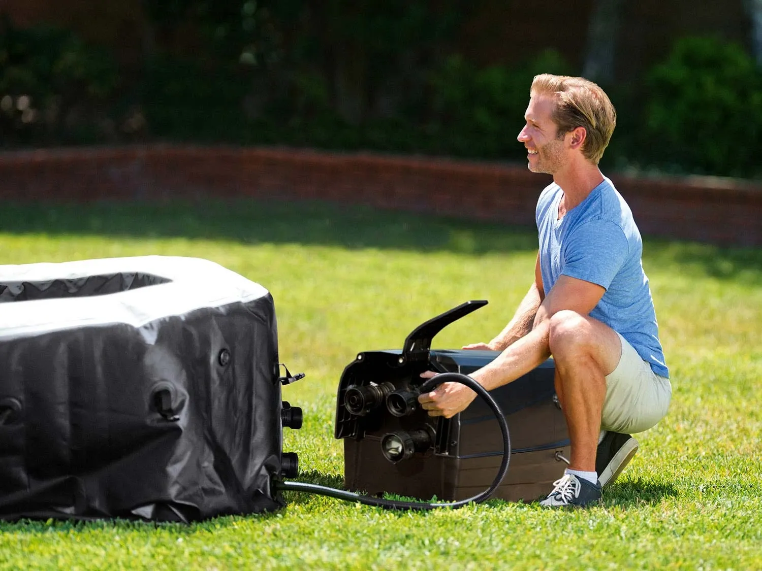 Pripučiama SPA su hidromasažu 4 asmenims, INTEX 28458 komplektas - nuotrauka 1