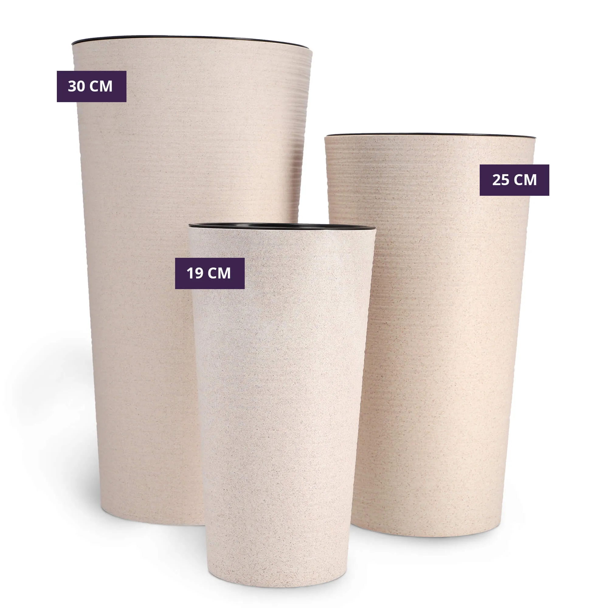 Latina kalto formos gėlių vazonas 25 cm