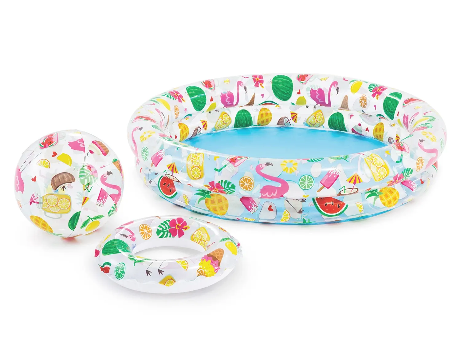 Pripučiamas baseino žiedas ir kamuoliukų rinkinys 122 x 25 cm INTEX 59460 - nuotrauka 1