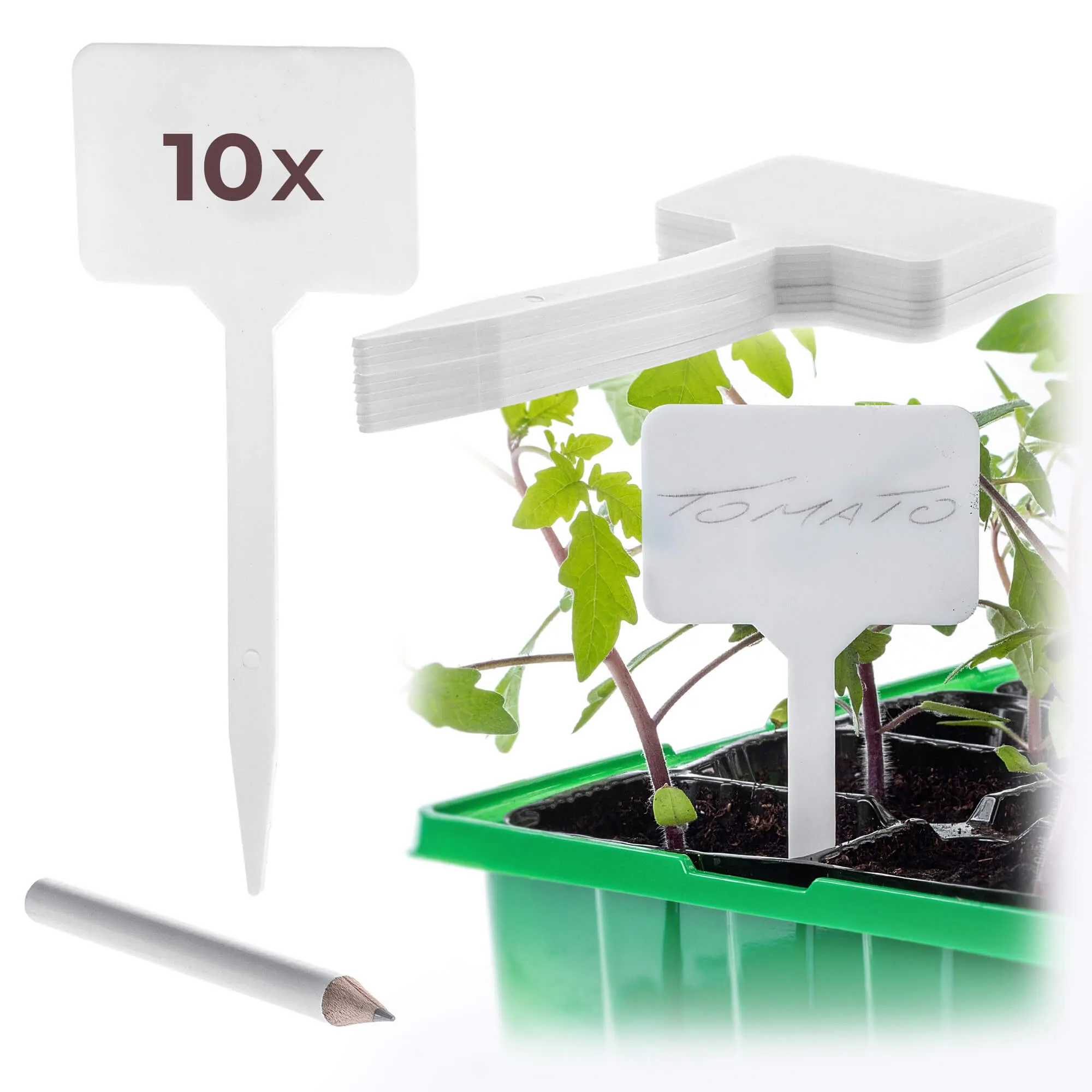 Augalų ir žolelių žymėjimo etiketės „Auriac“ žymekliai, 10 vnt.