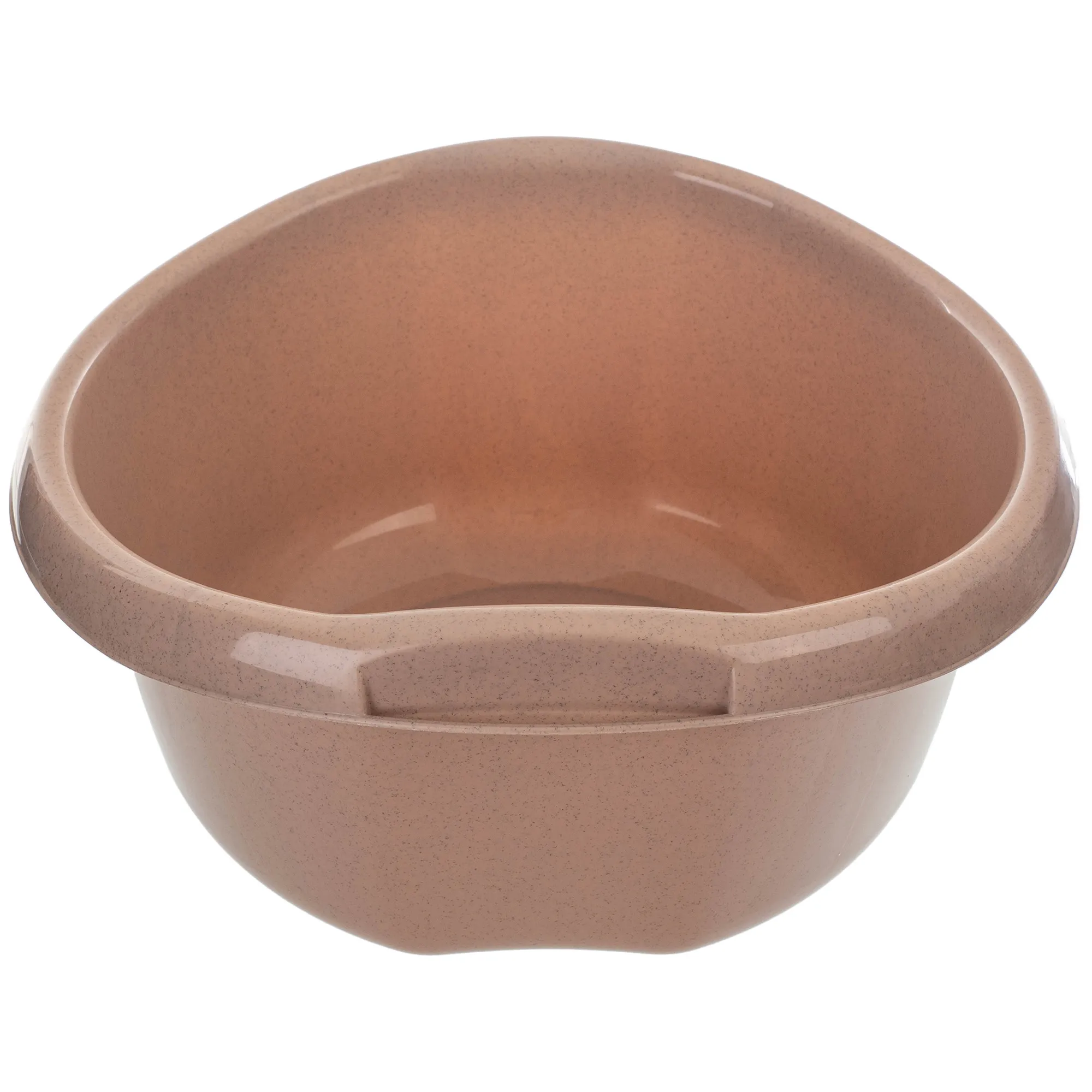 Treix 15 l smėlio spalvos plastikinis praustuvas su rankenomis