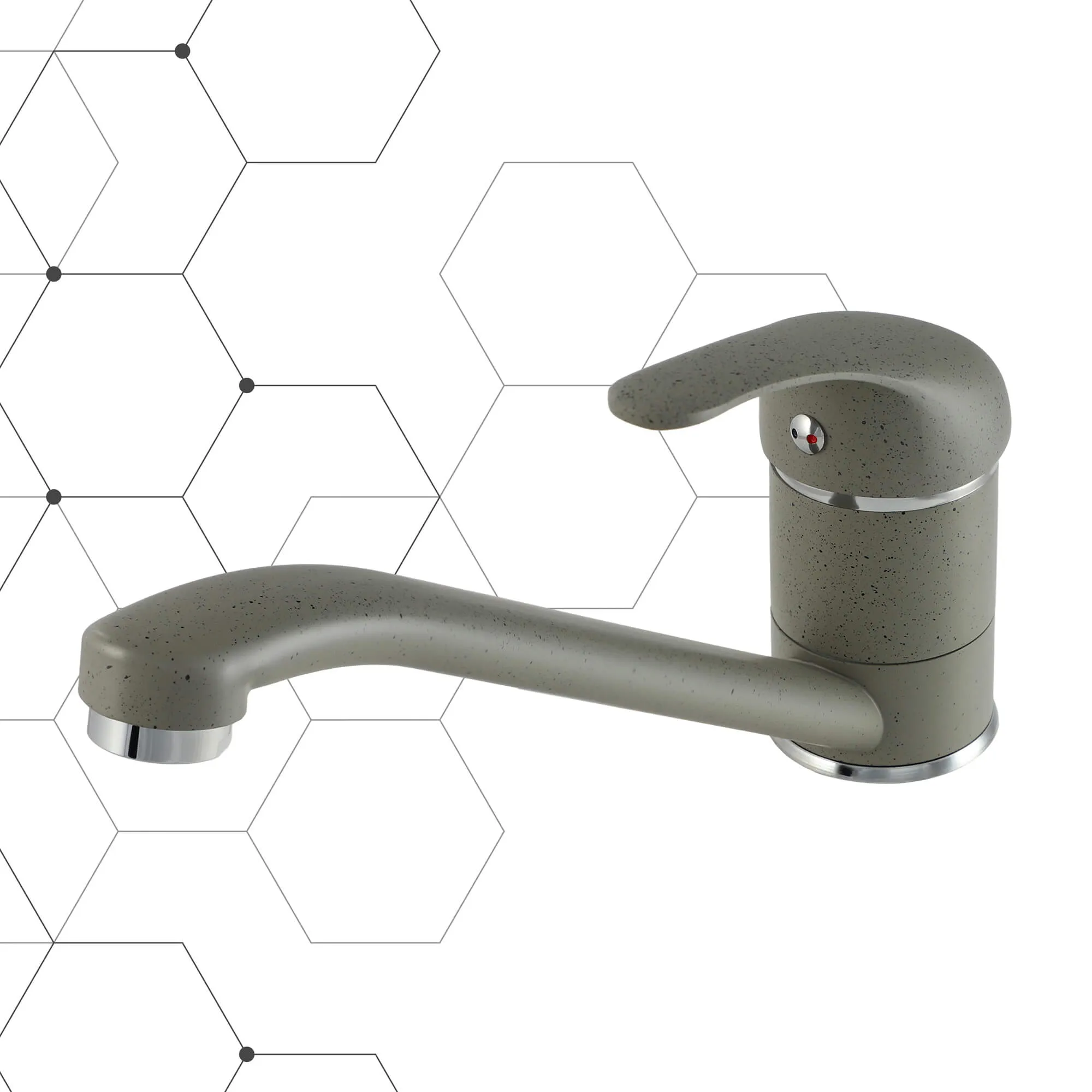 Gospo Rox laisvai pastatomas virtuvės maišytuvas, pilkas