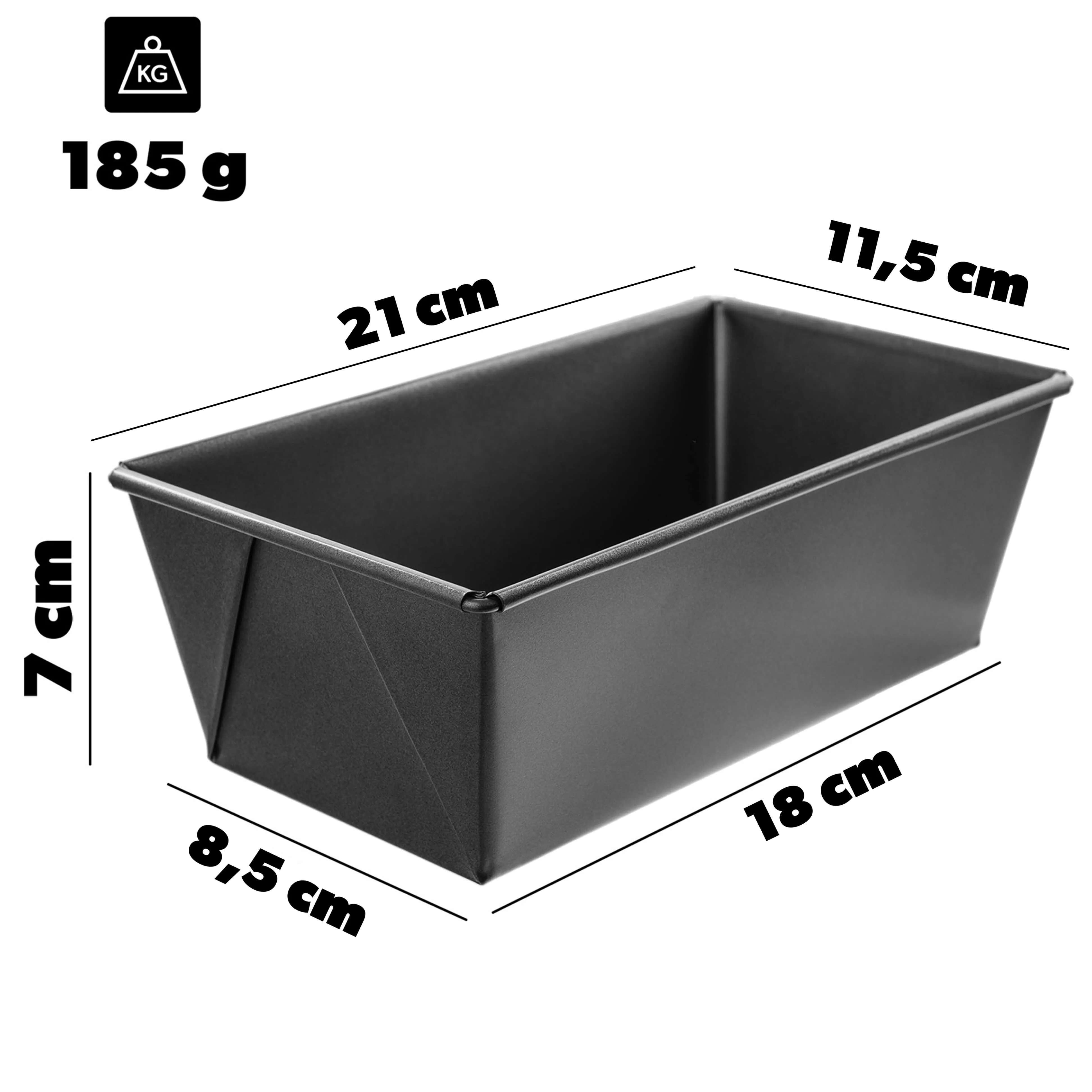 Arsita kepimo skarda su nepridegančia danga, 21 x 11 cm